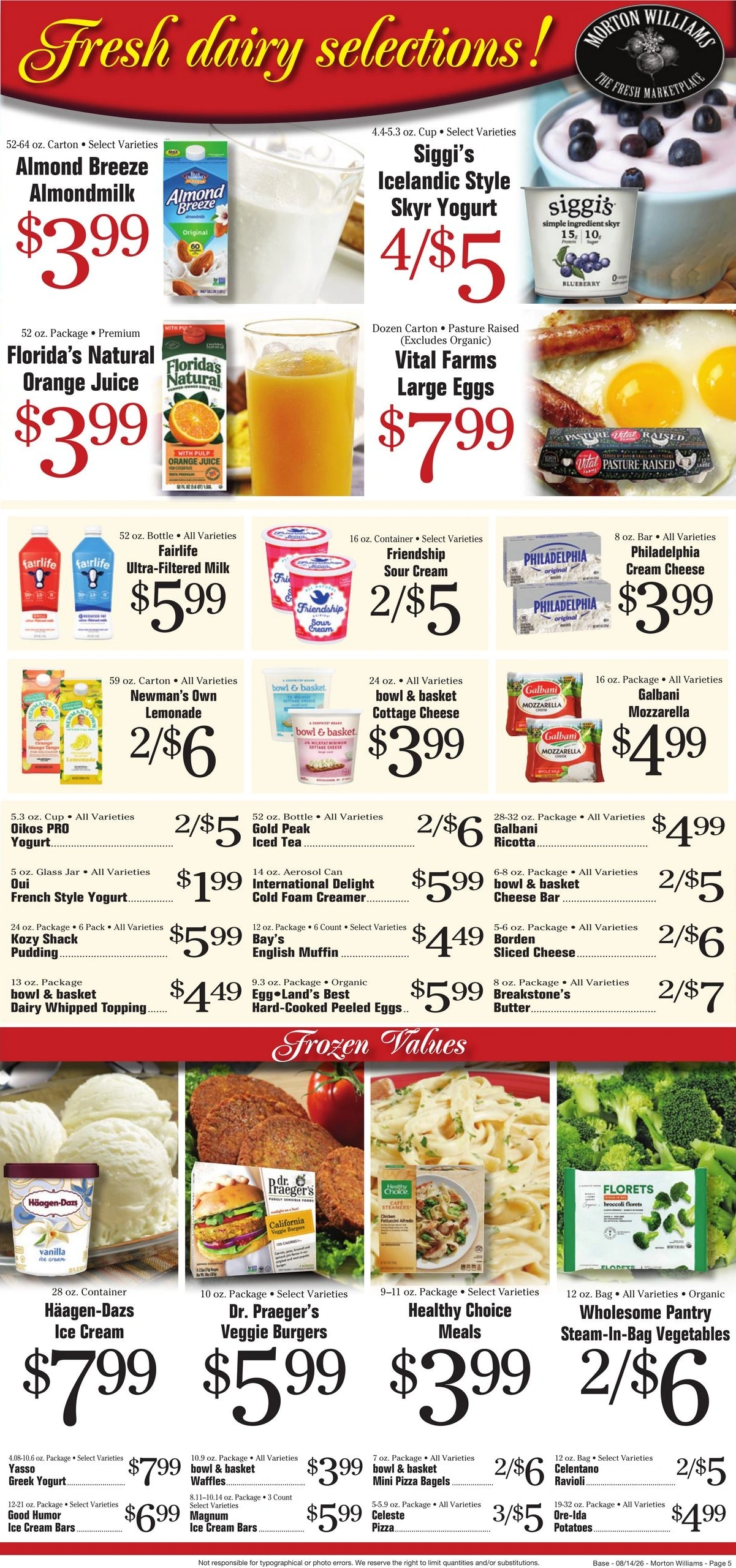 Morton Williams Supermarket flyer page 5