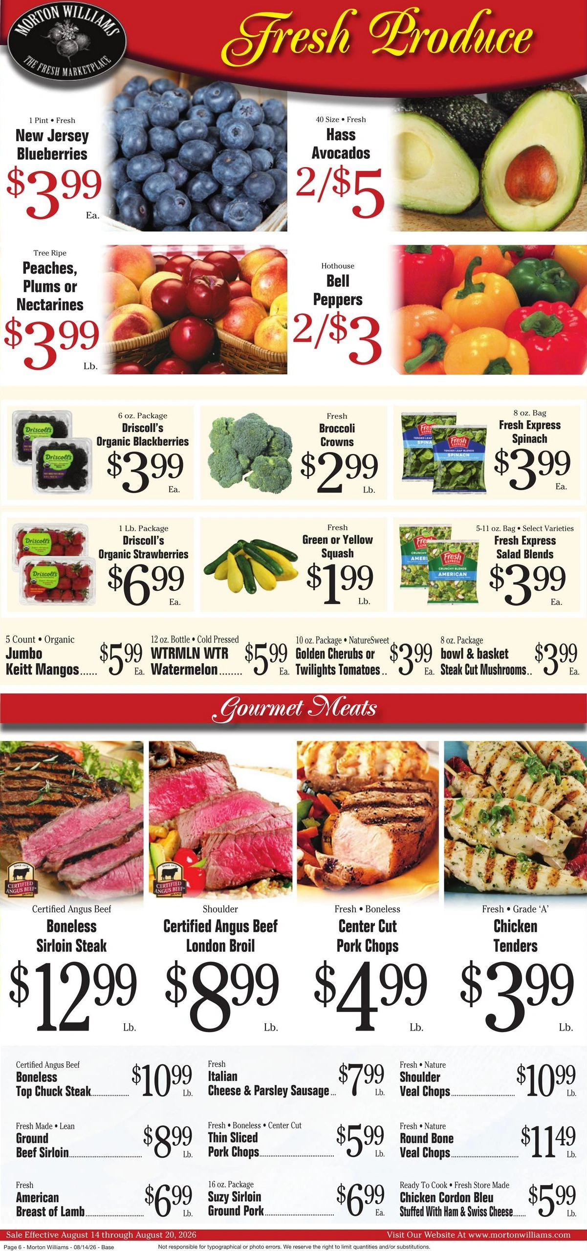 Morton Williams Supermarket flyer page 6
