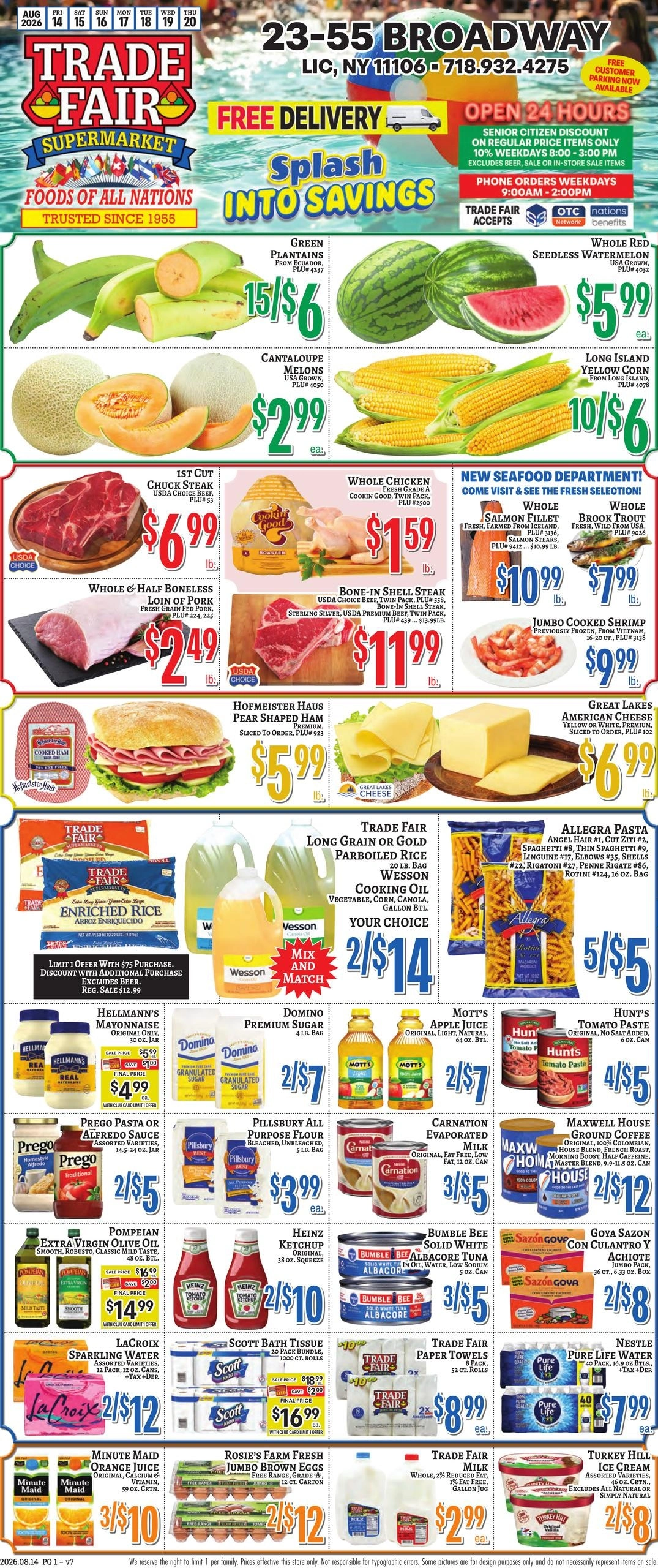Trade Fair Supermarket flyer page 1