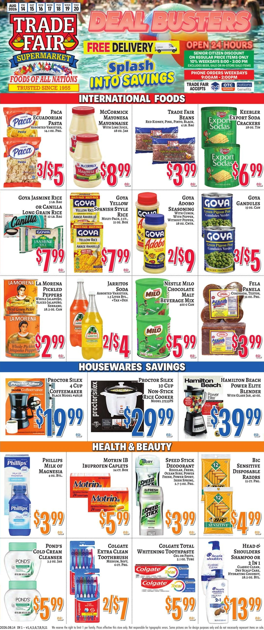 Trade Fair Supermarket flyer page 2