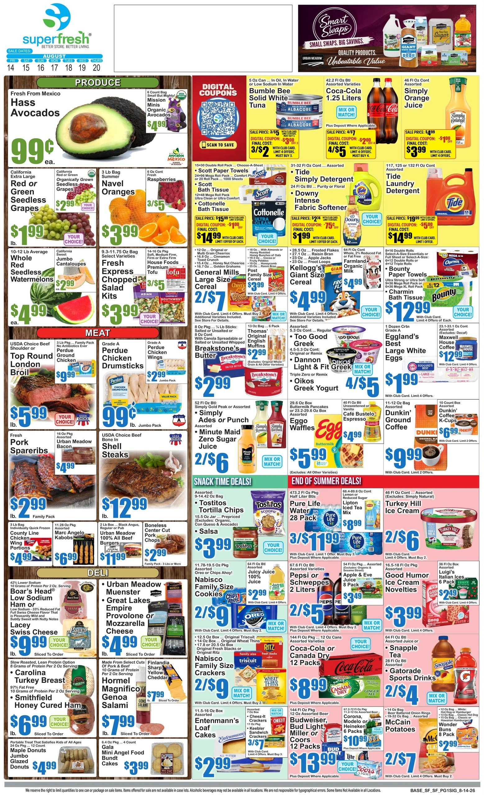 SuperFresh flyer page 1