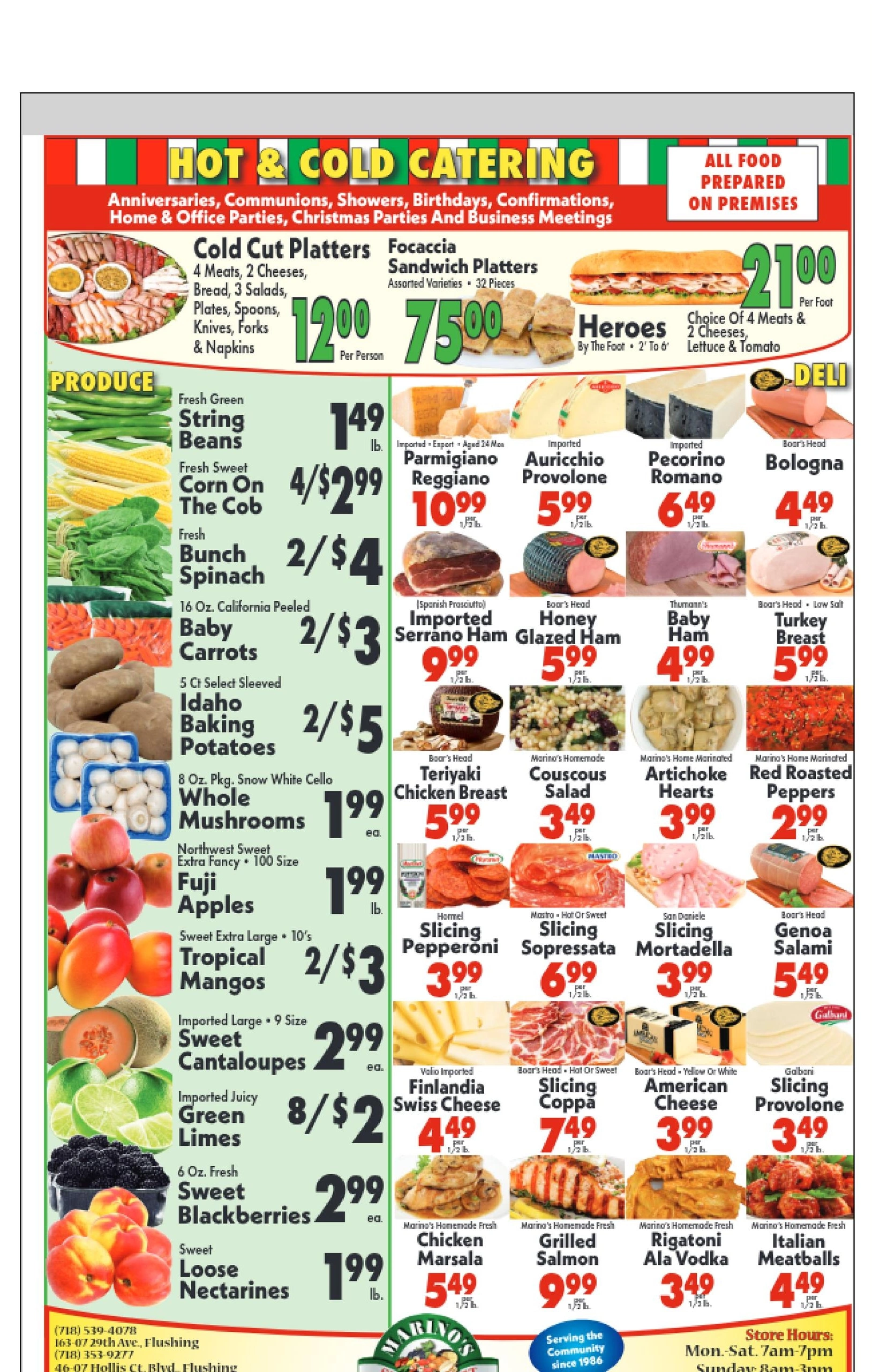 Marino's Supermarket flyer page 2