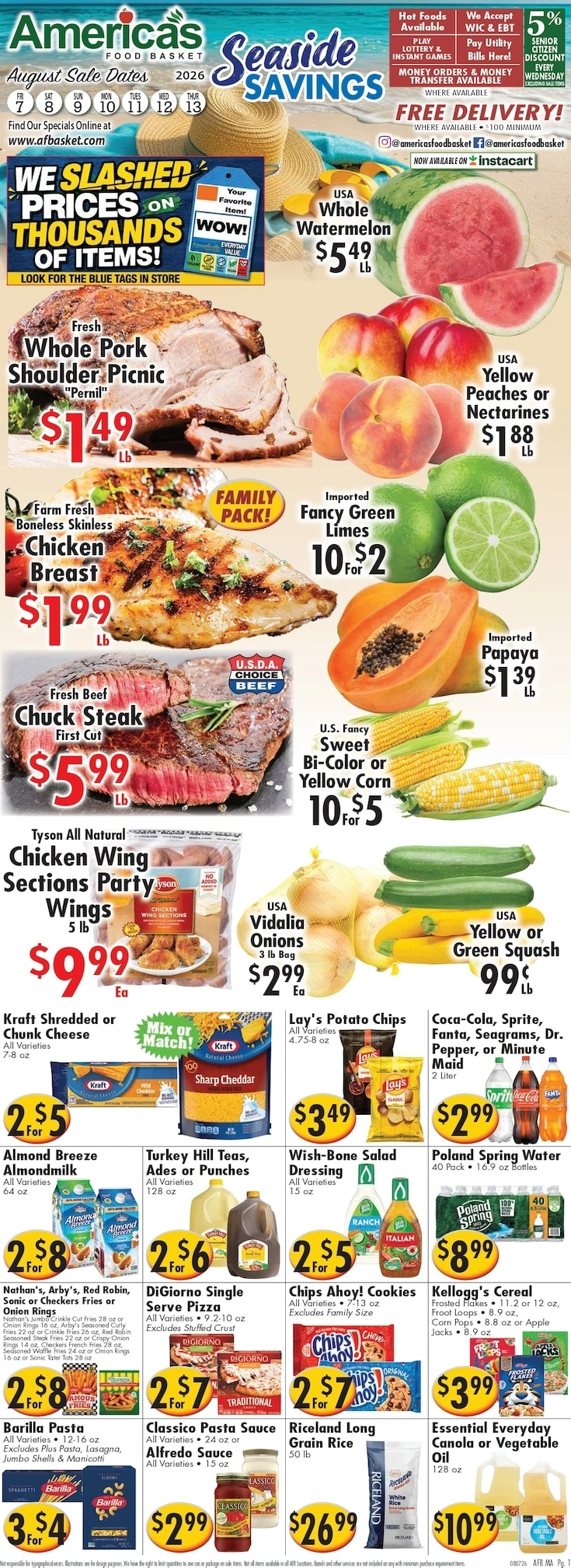 America's Food Basket flyer page 1