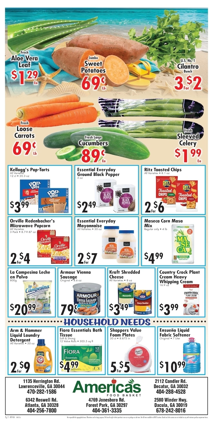 America's Food Basket flyer page 2