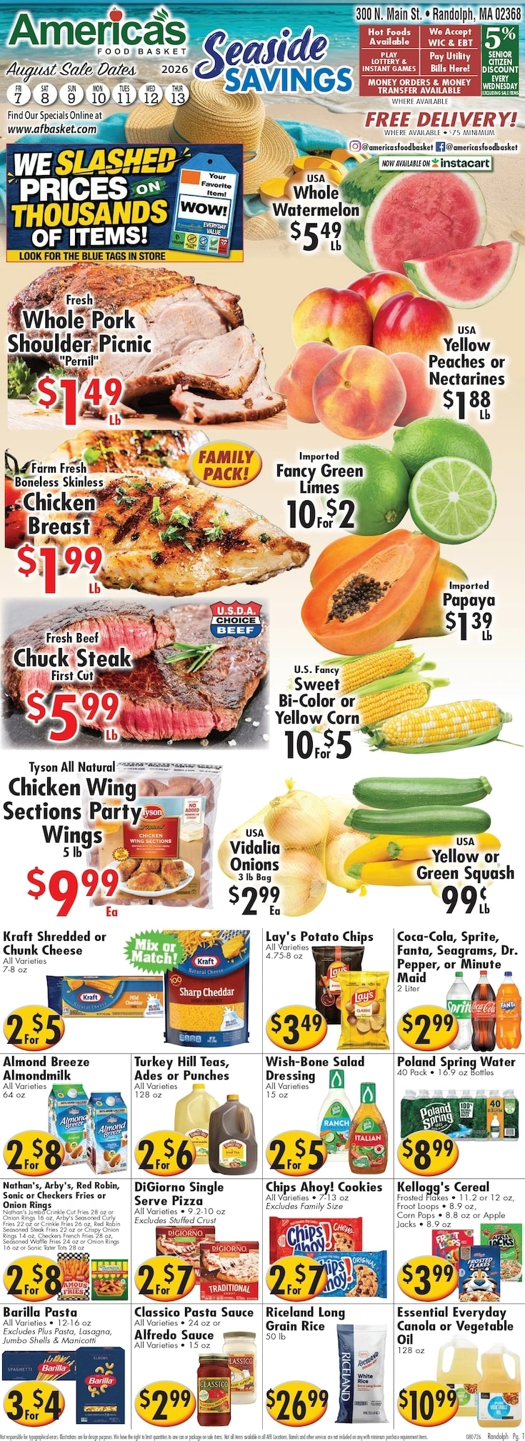 America's Food Basket flyer page 1