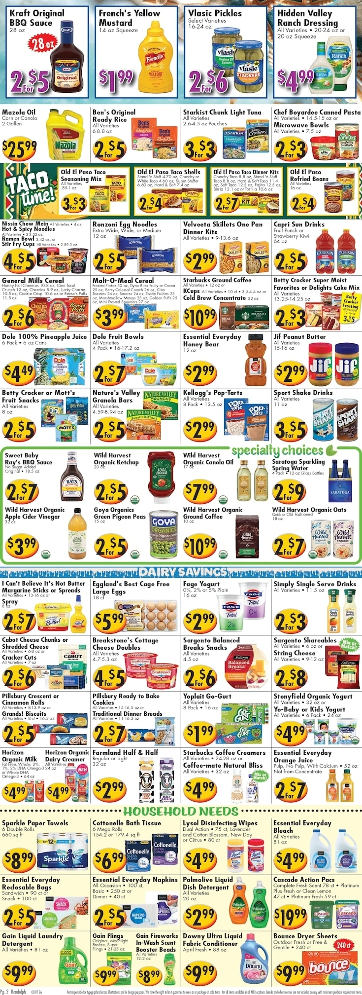 America's Food Basket flyer page 2