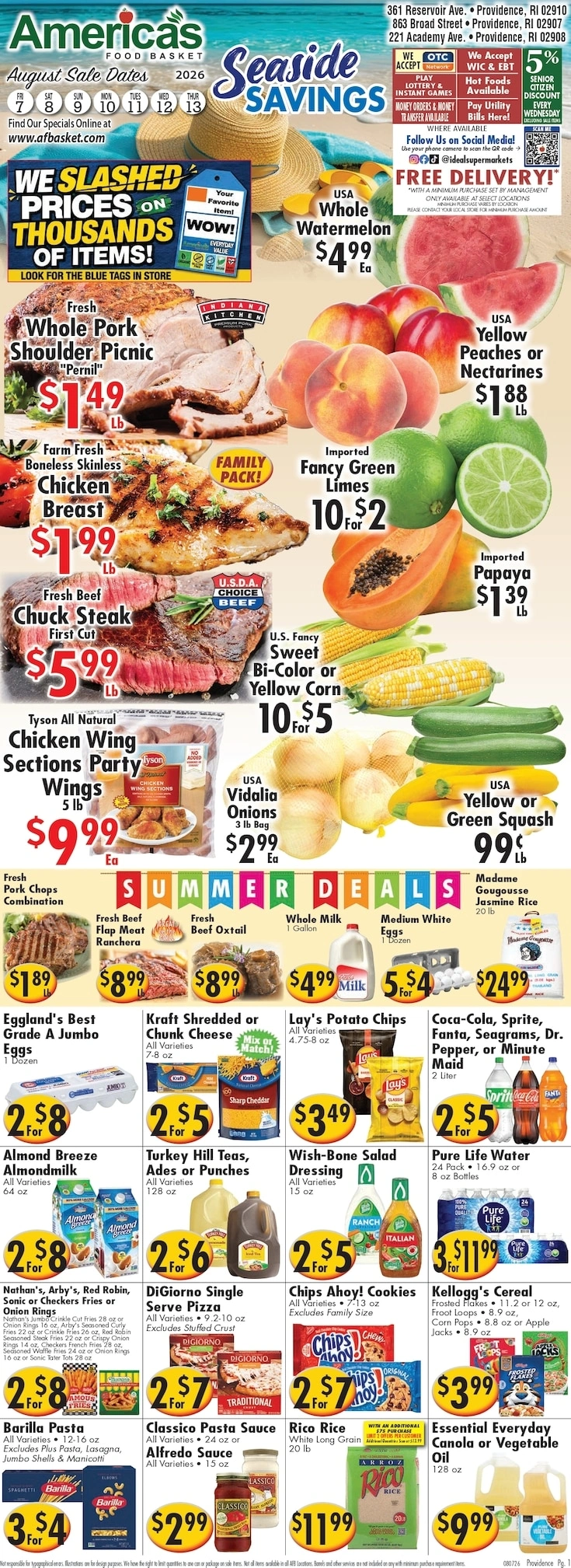 America's Food Basket flyer page 1