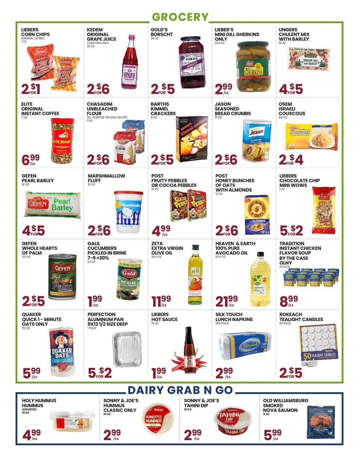 Aron's Kissena Farms flyer page 3