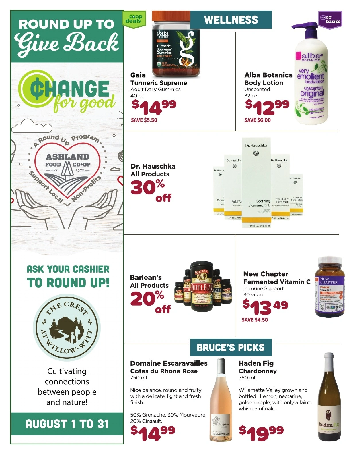 Ashland Food Co-op flyer page 6