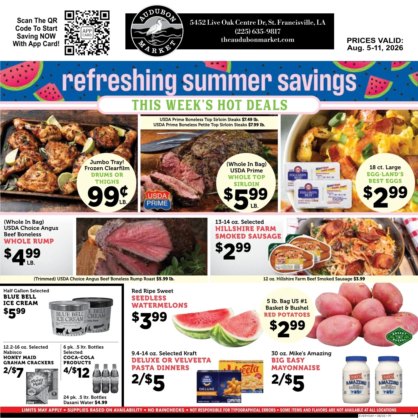 Audubon Market flyer page 1