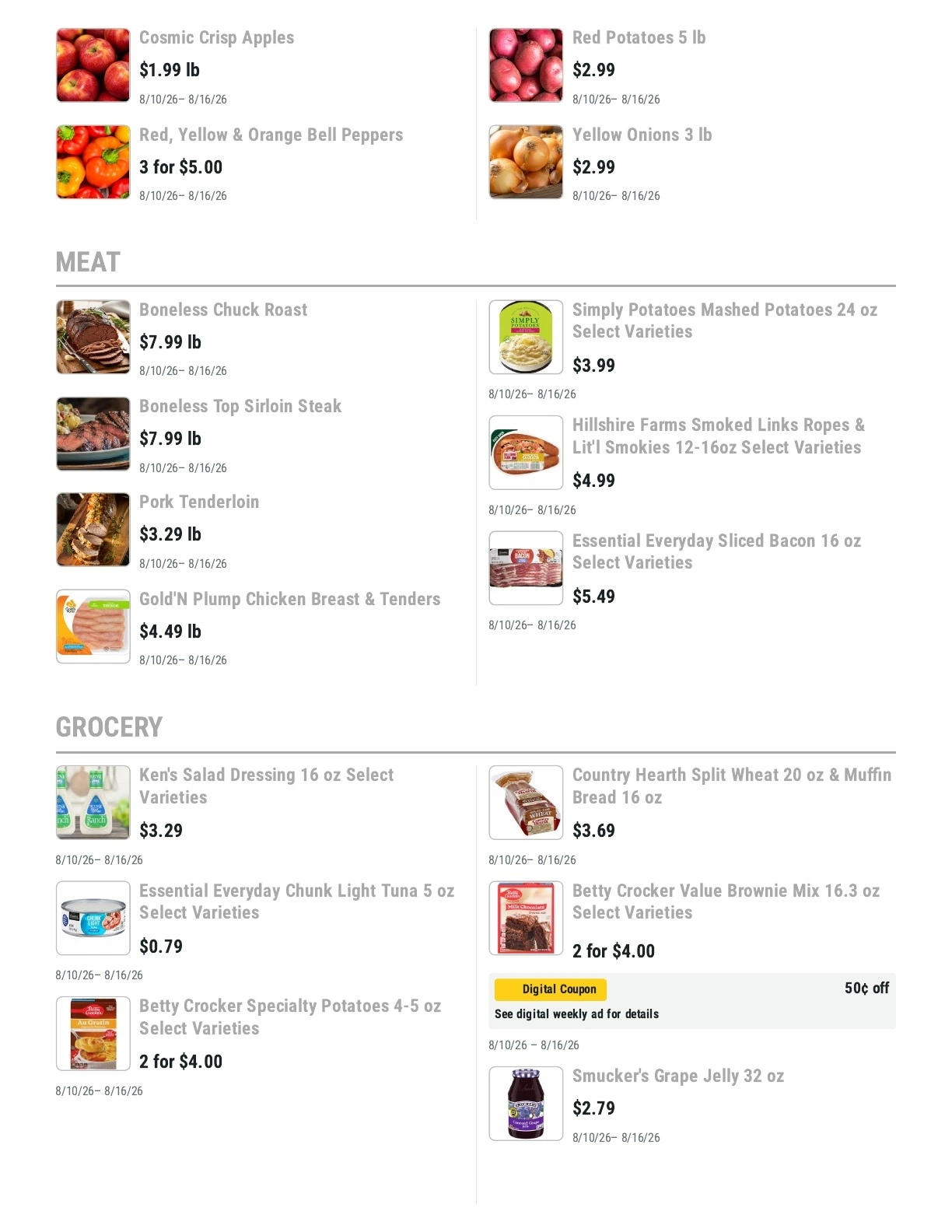 Barnesville Grocery flyer page 2