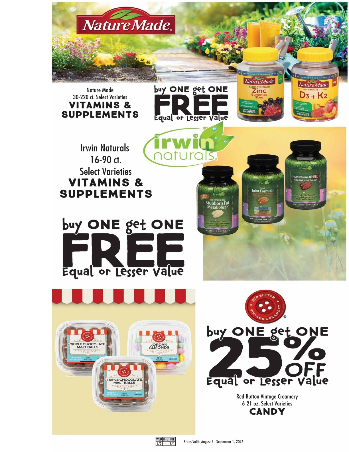 Benedict's Market flyer page 1