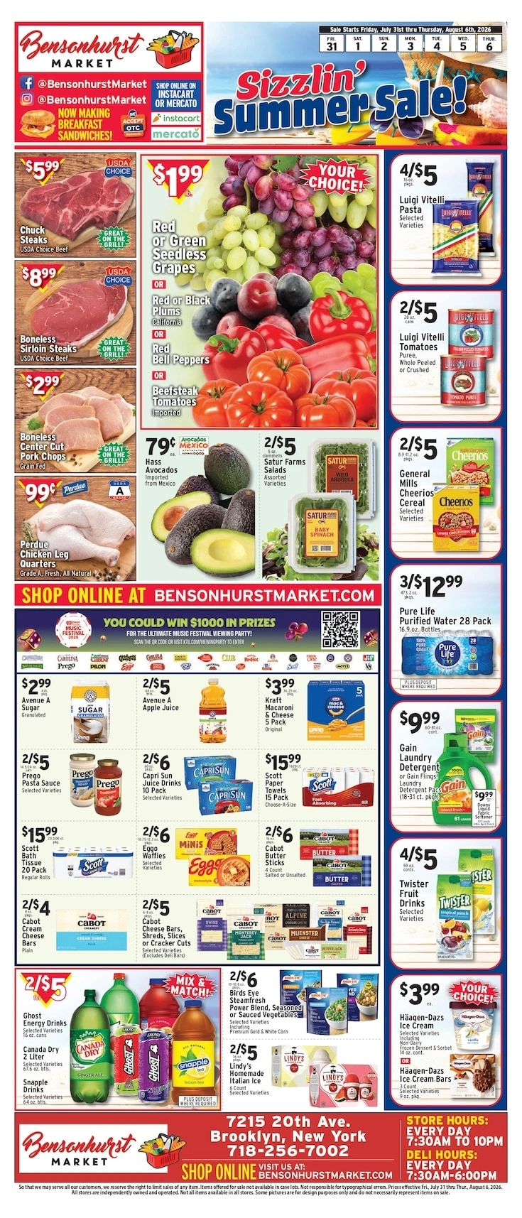 Bensonhurst Market flyer page 1