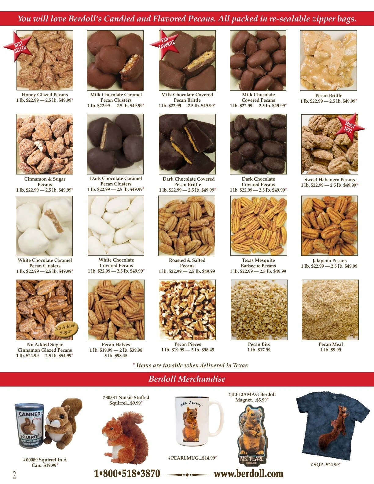 Berdoll Pecan Farm flyer page 2