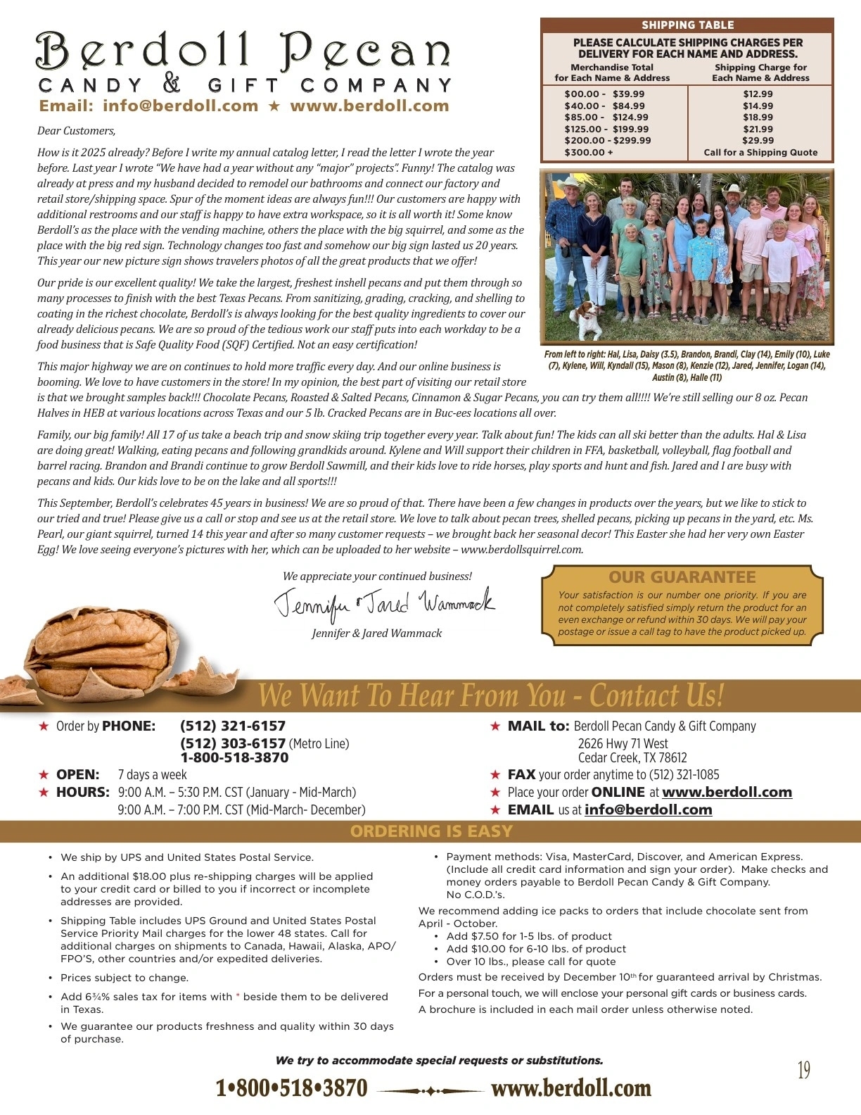 Berdoll Pecan Farm flyer page 19