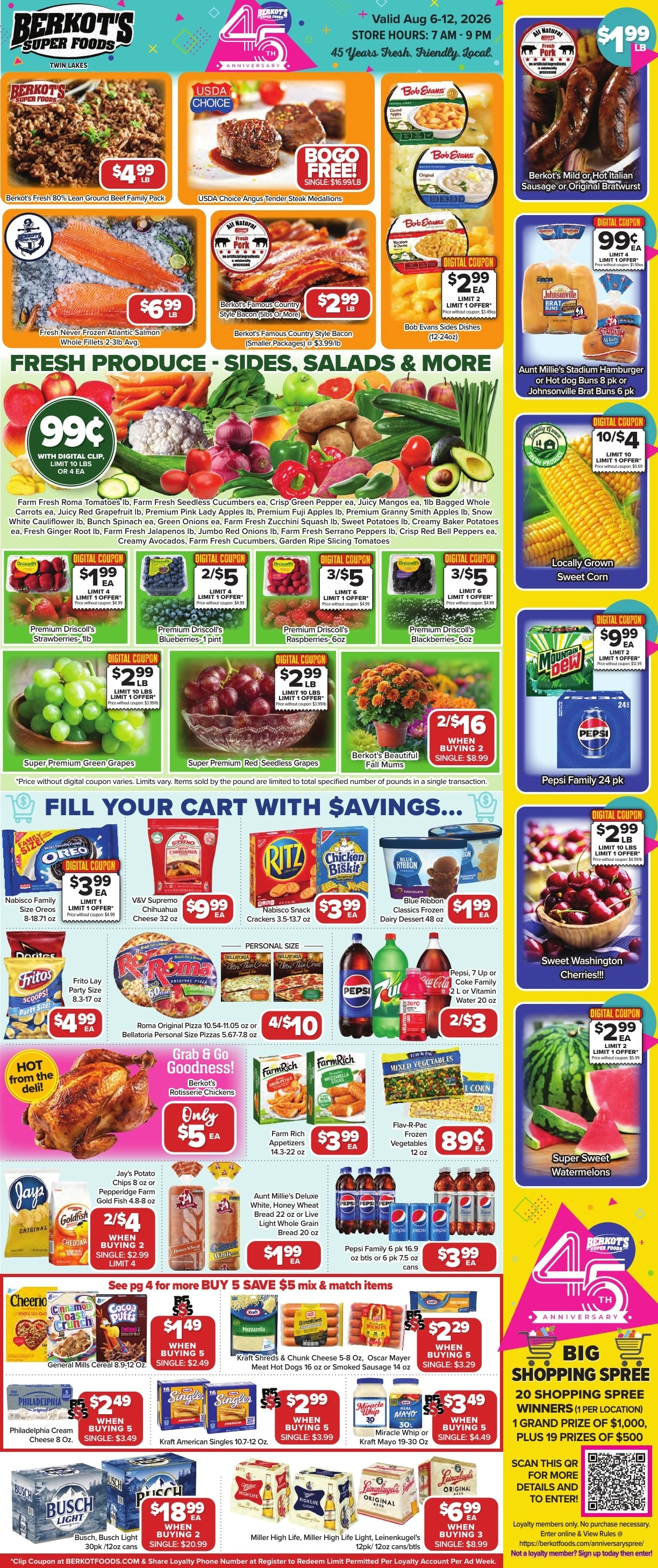 Berkot's Super Foods flyer page 1
