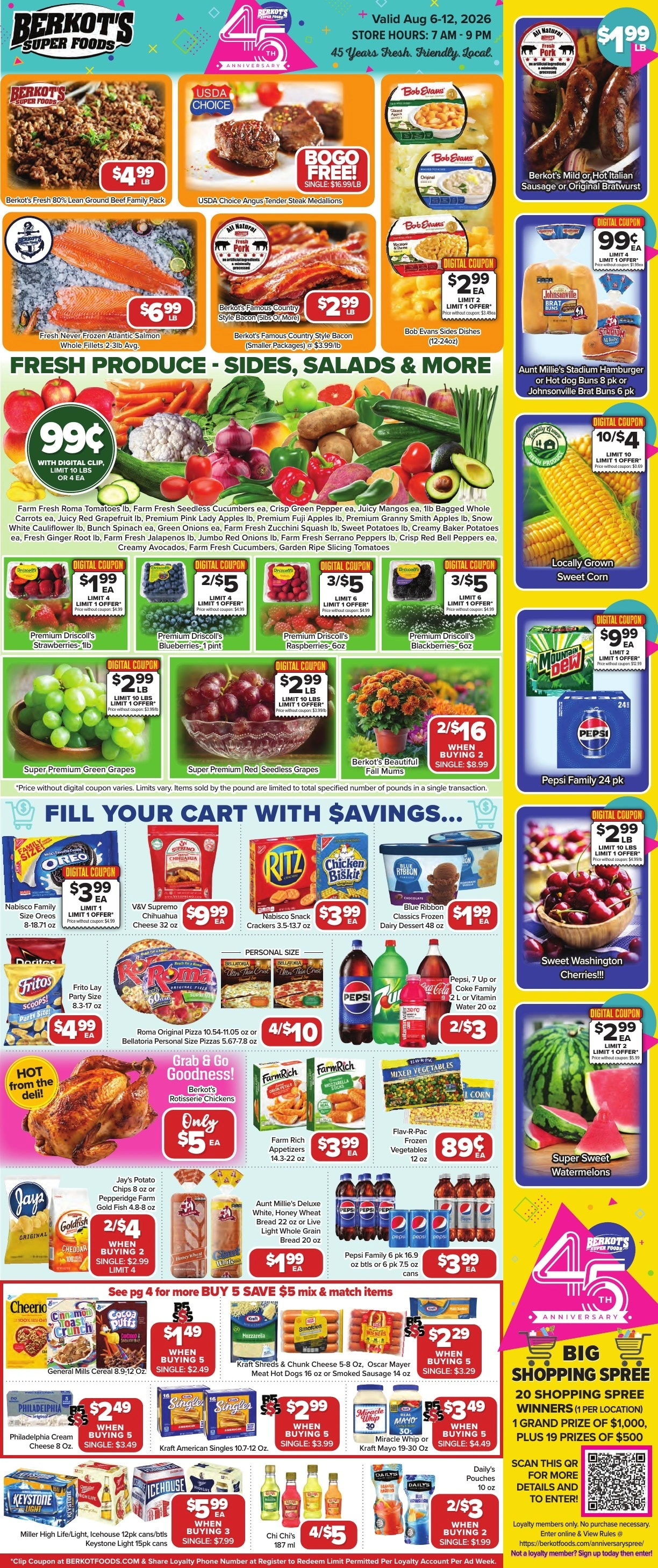 Berkot's Super Foods flyer page 1