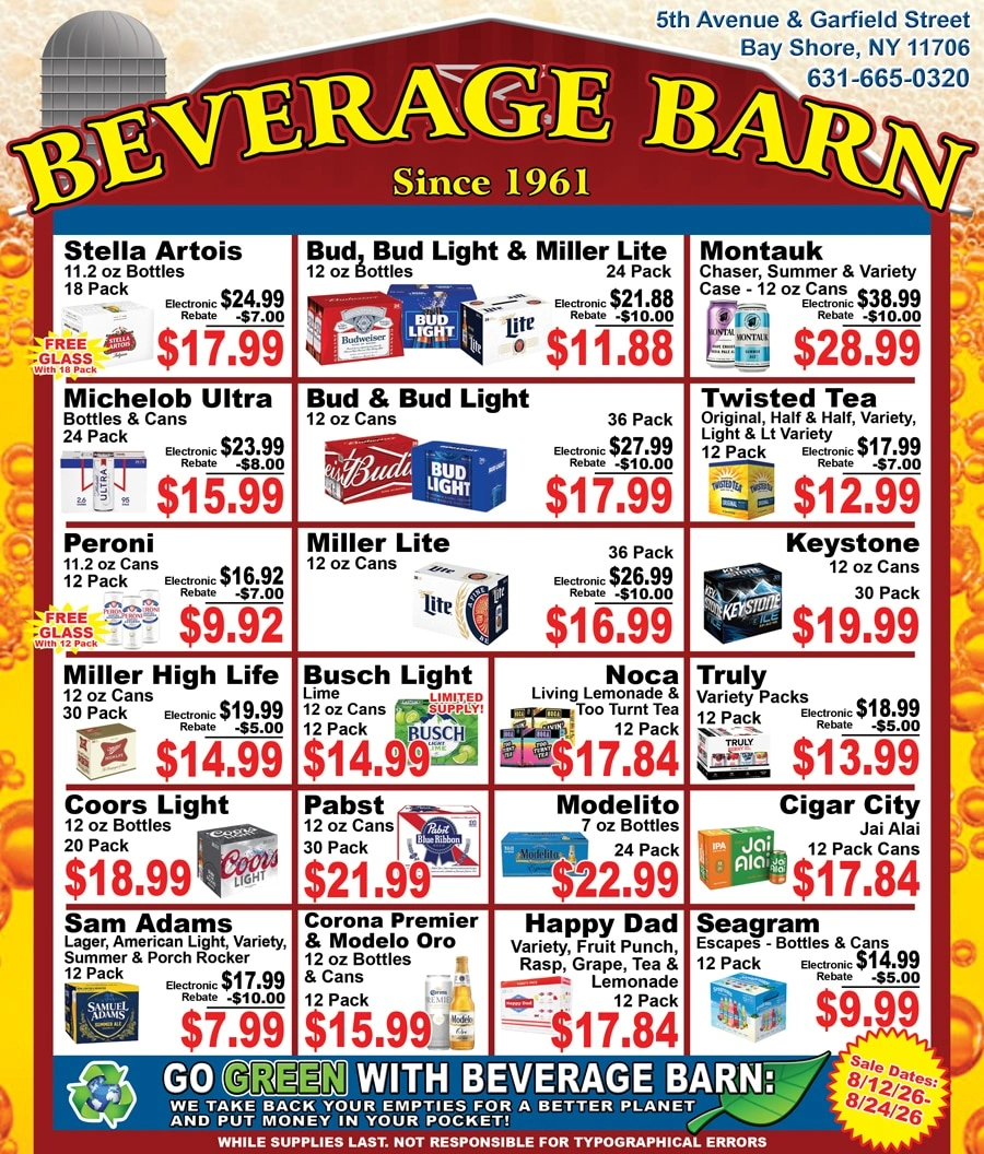 Beverage Barn flyer page 1
