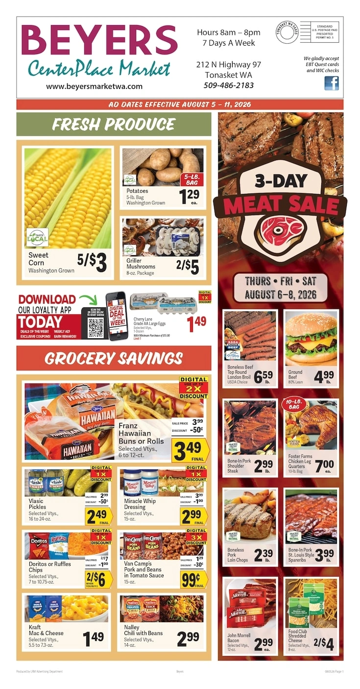 Beyers Market flyer page 1