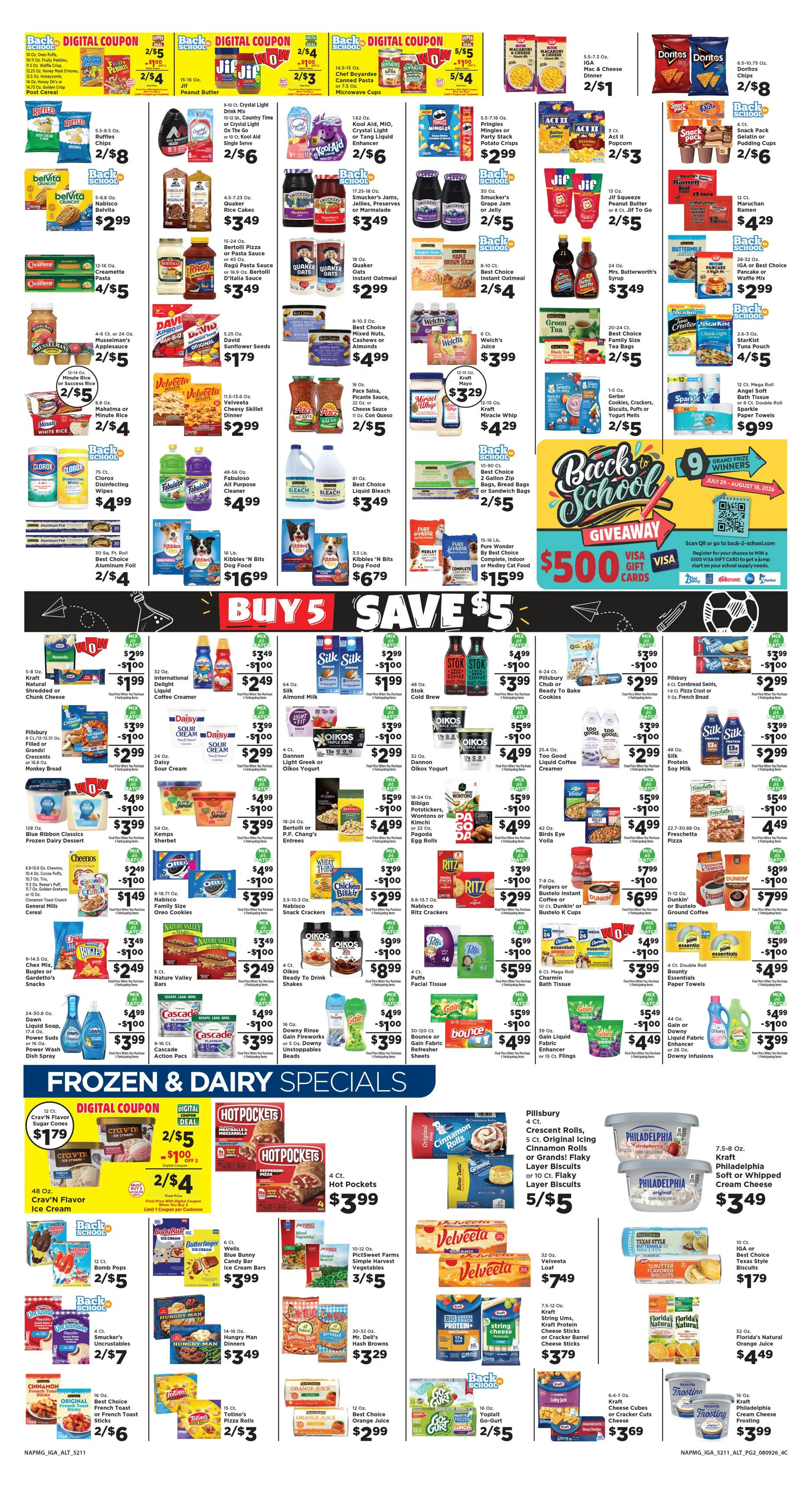 Bill's IGA flyer page 2