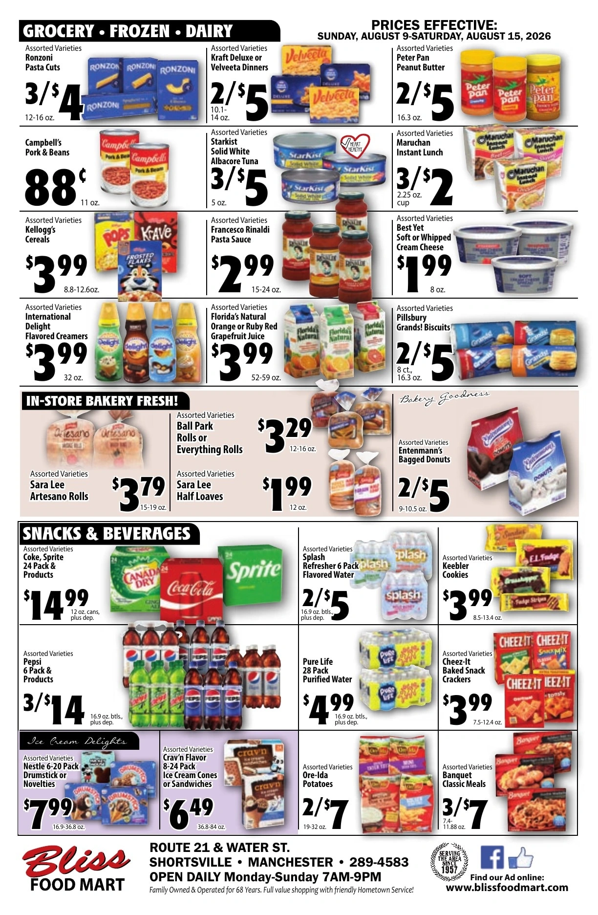 Bliss Shur Fine Food Mart flyer page 2