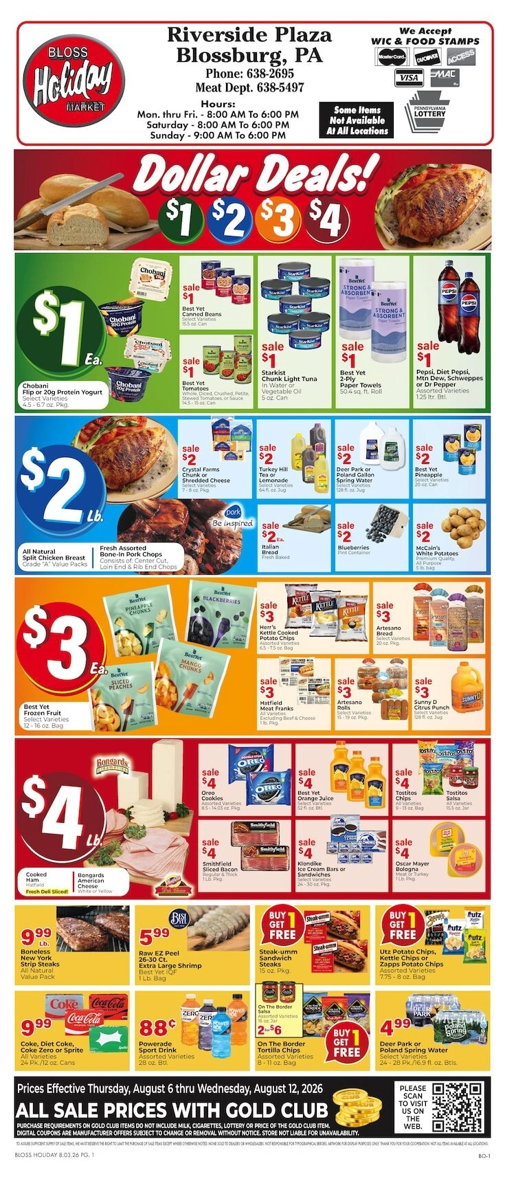 Bloss Holiday Market flyer page 1