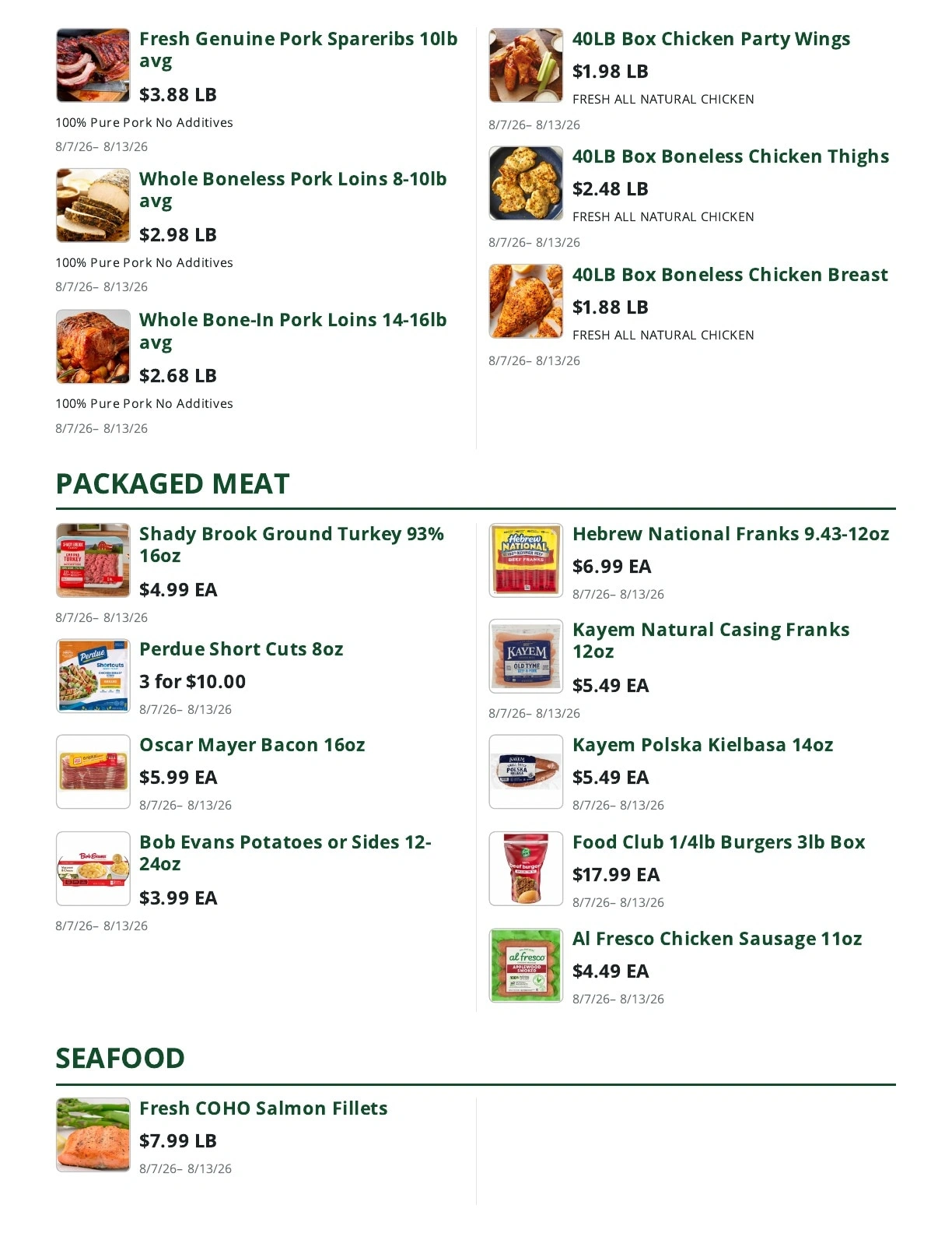 Bob's Butcher & Basket flyer page 3