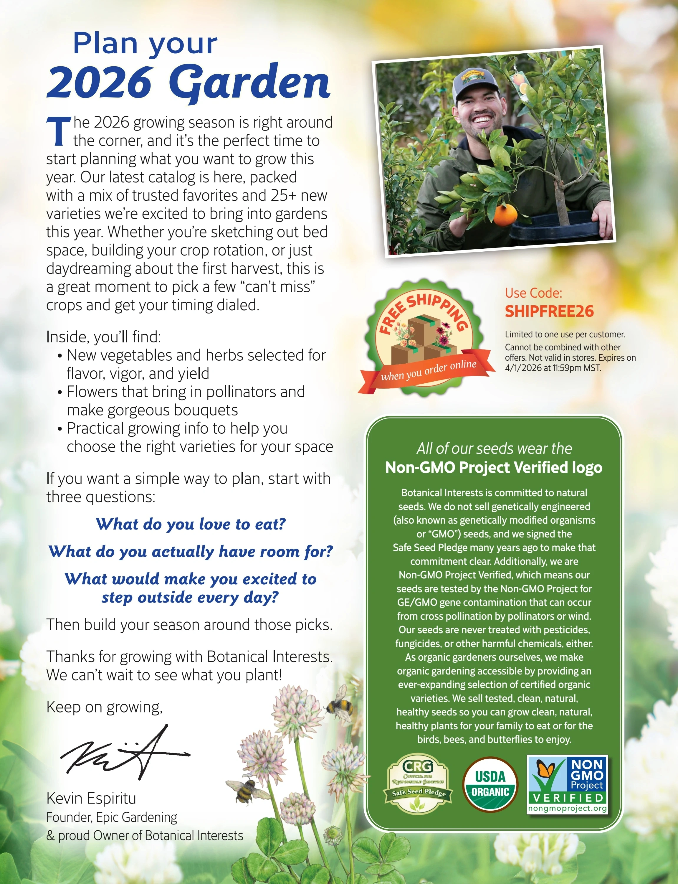 Botanical Interests flyer page 2