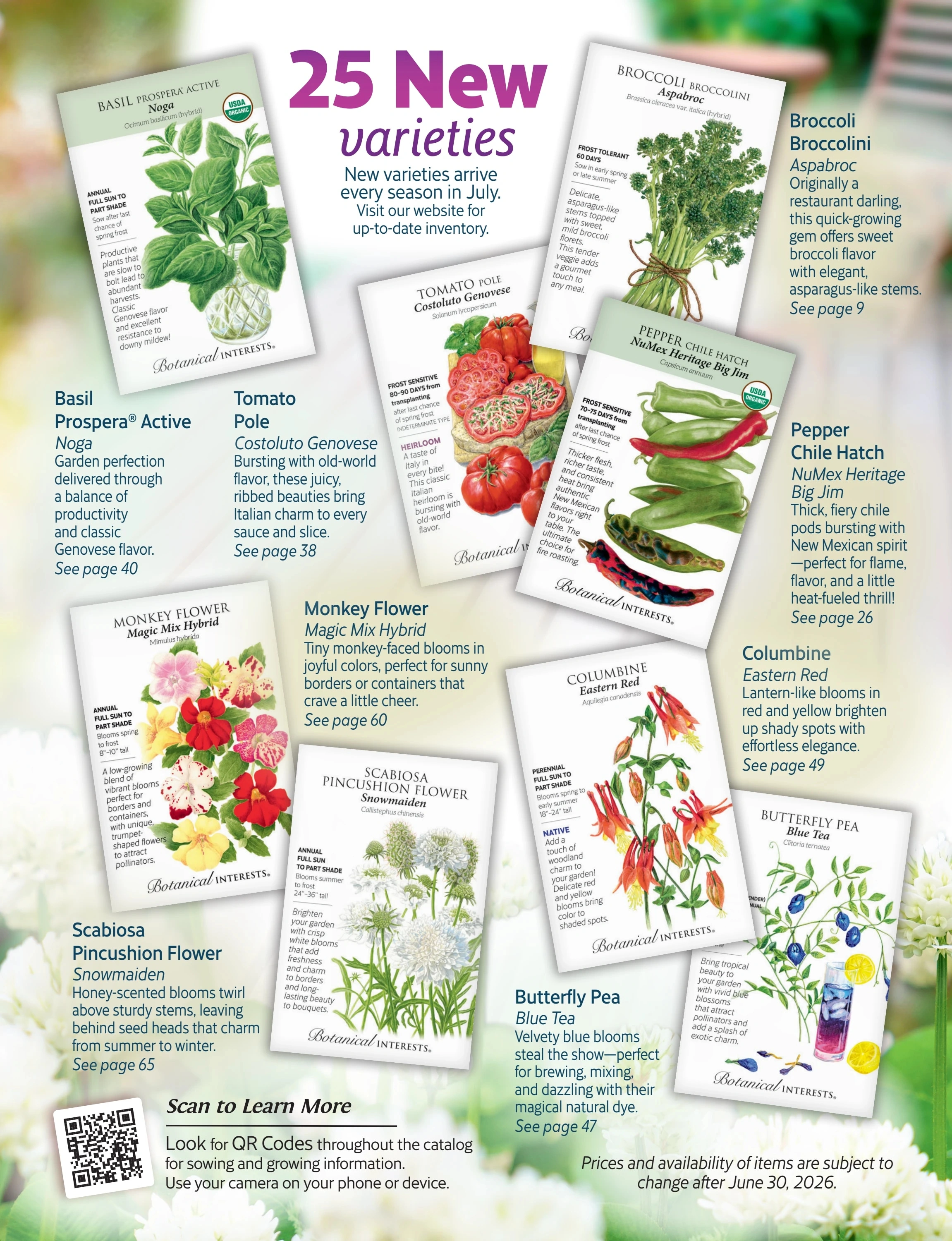 Botanical Interests flyer page 3