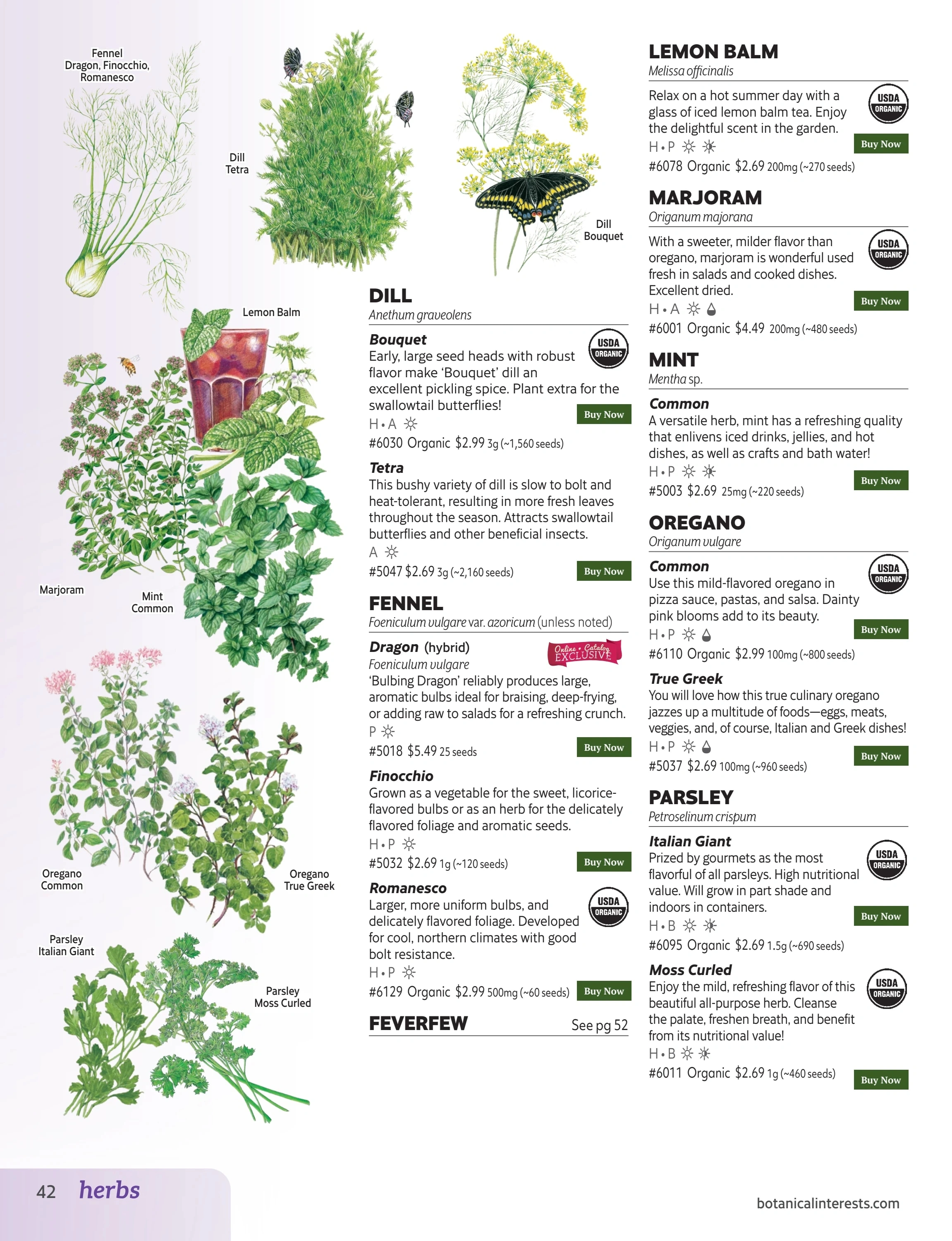 Botanical Interests flyer page 42