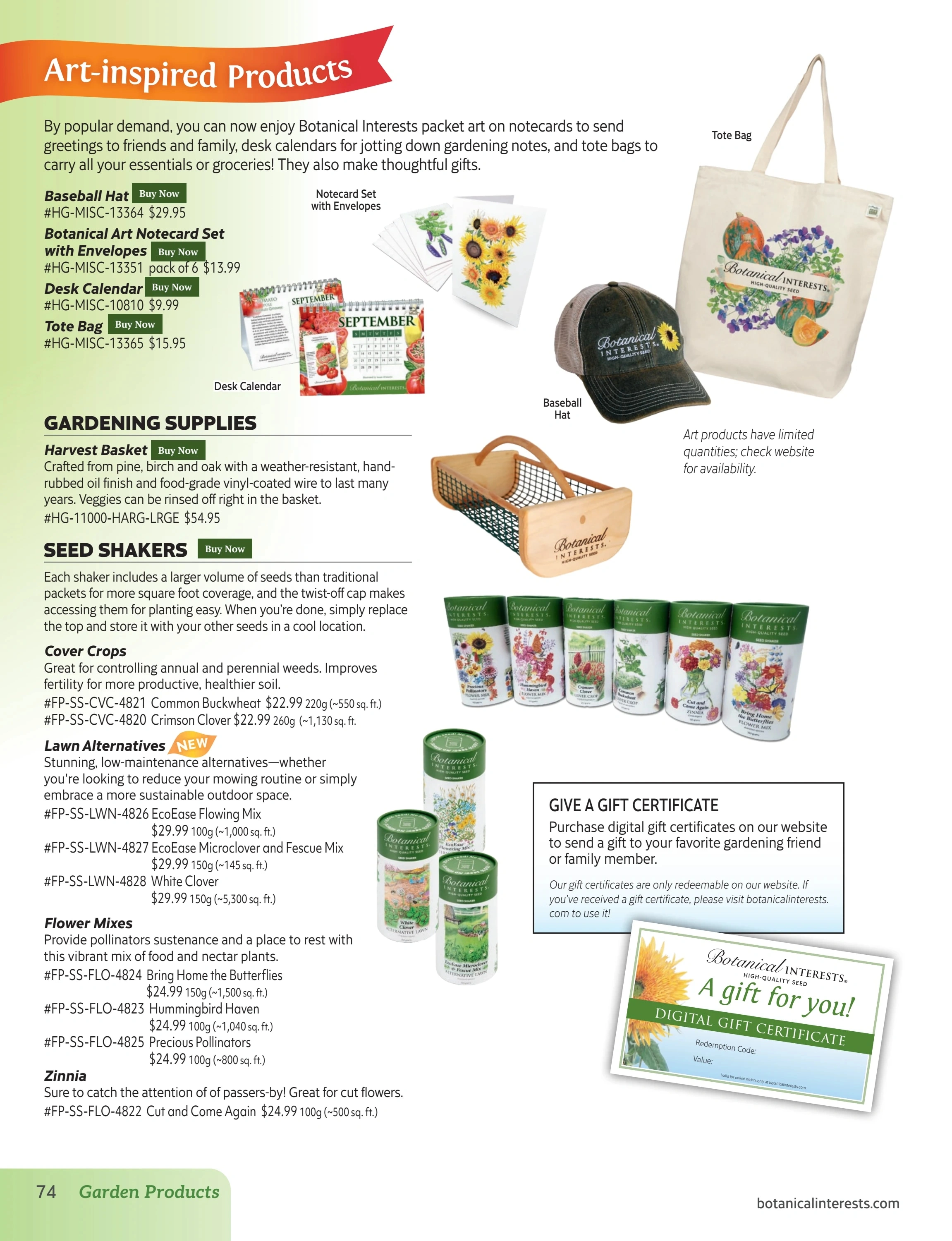 Botanical Interests flyer page 74