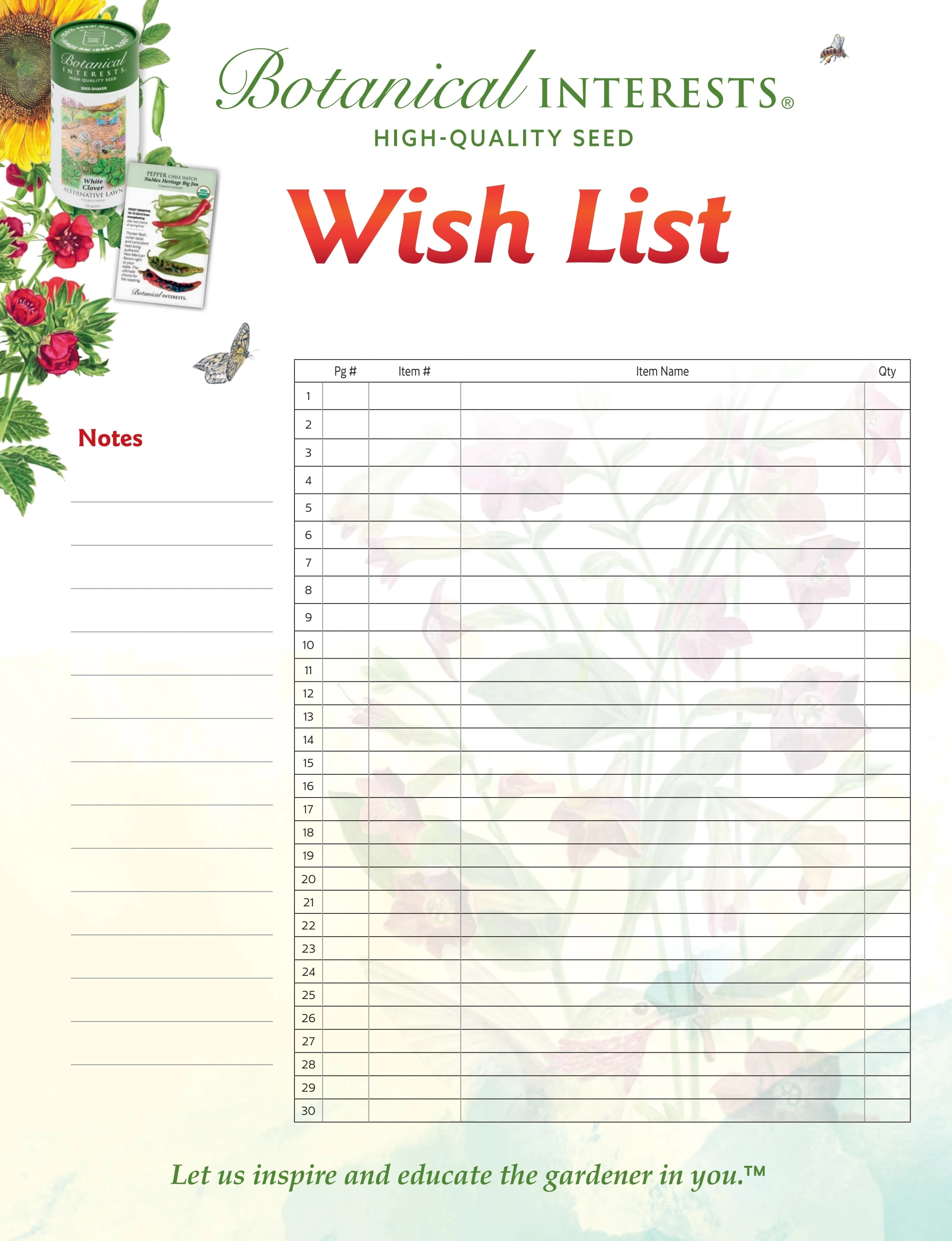 Botanical Interests flyer page 77