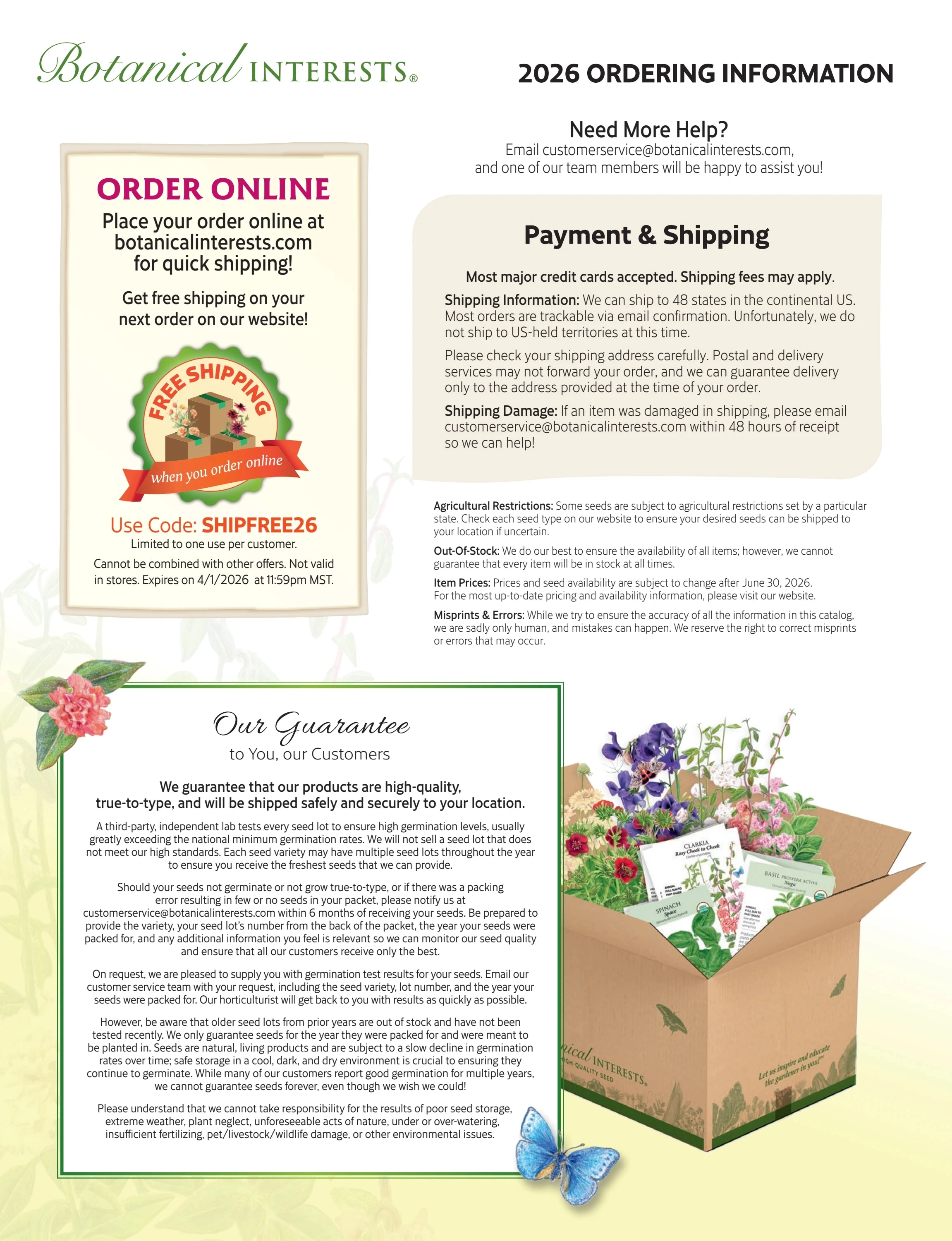 Botanical Interests flyer page 78