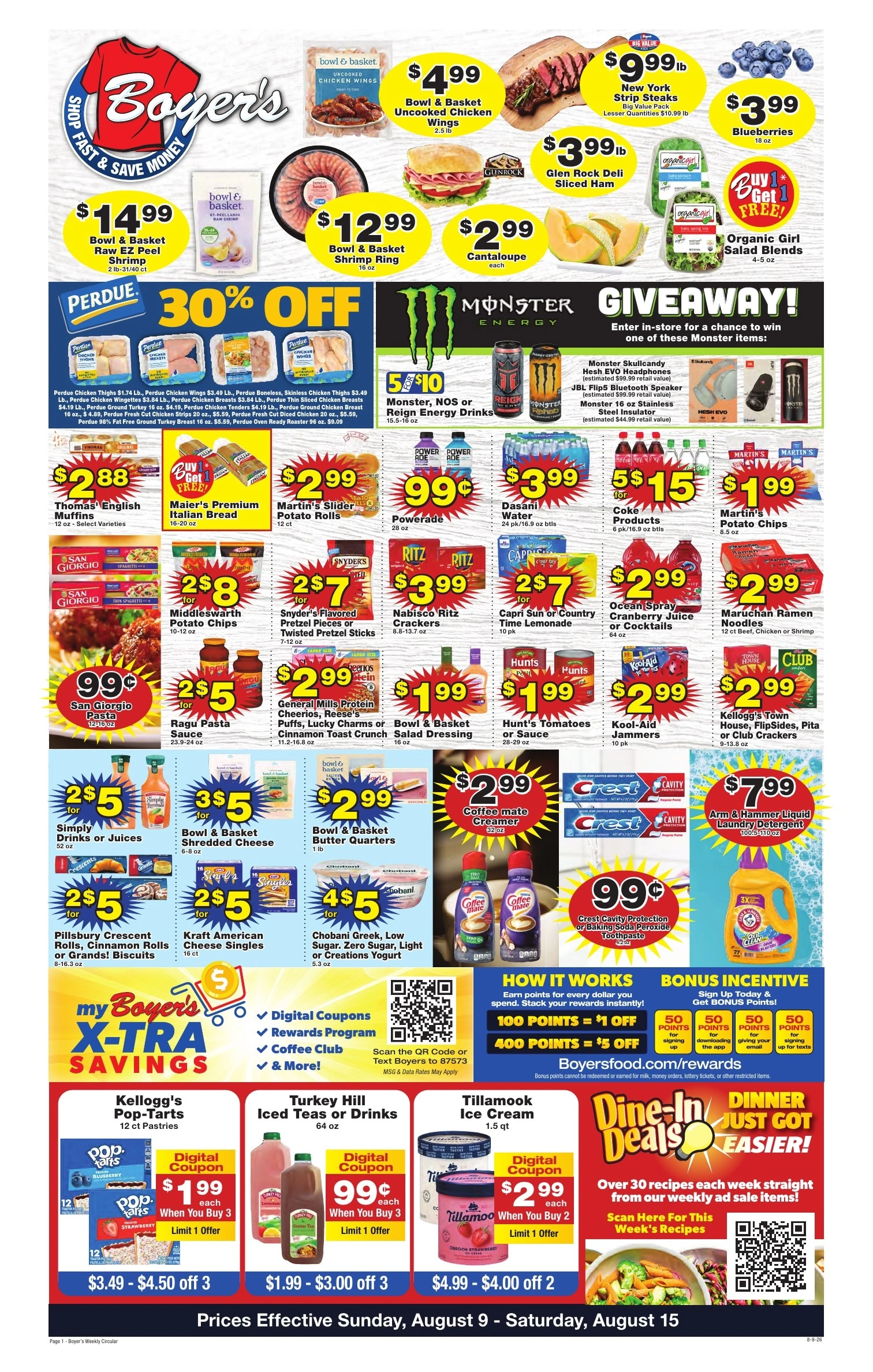 Boyer's Food Markets flyer page 1