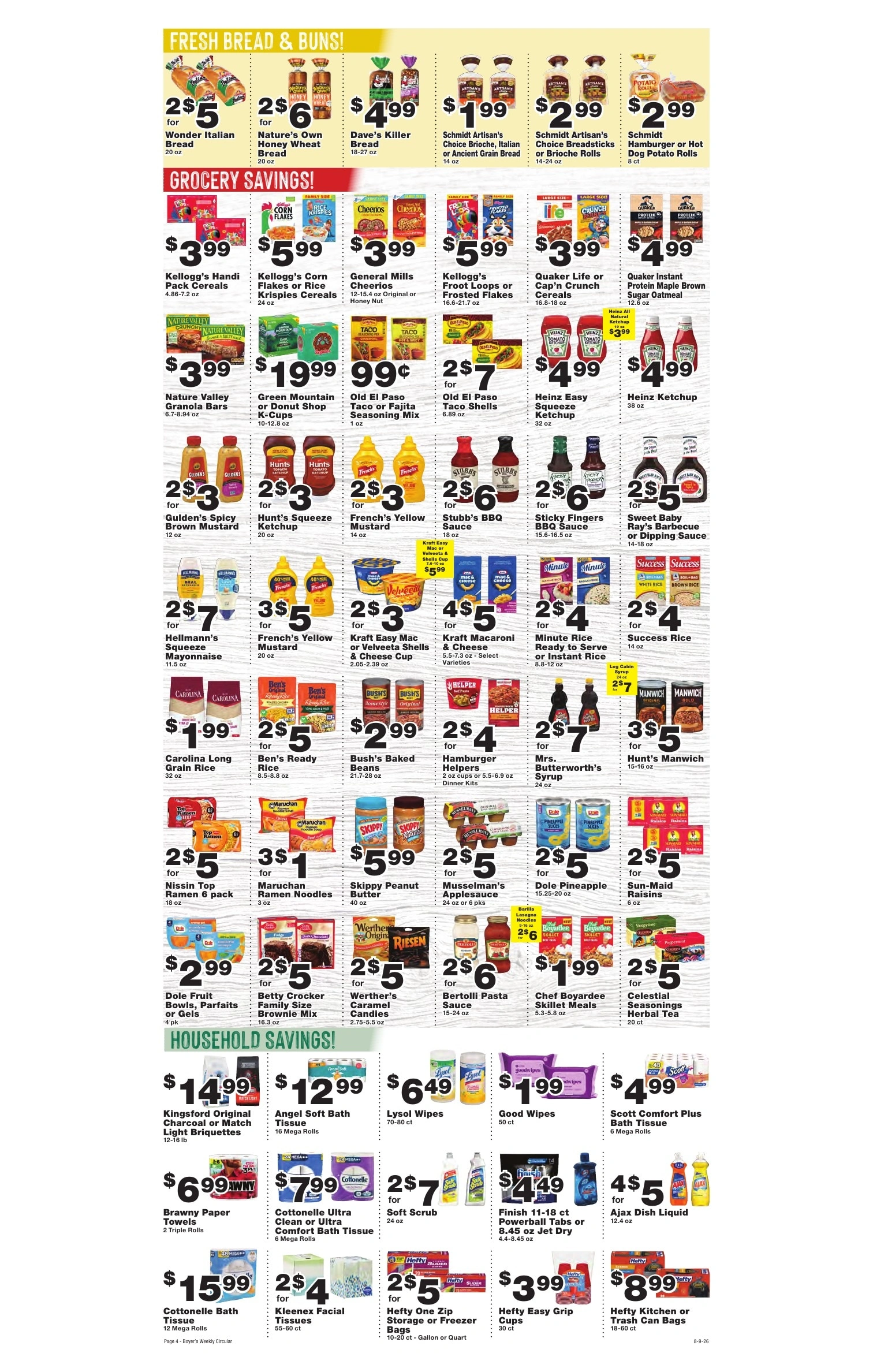 Boyer's Food Markets flyer page 4