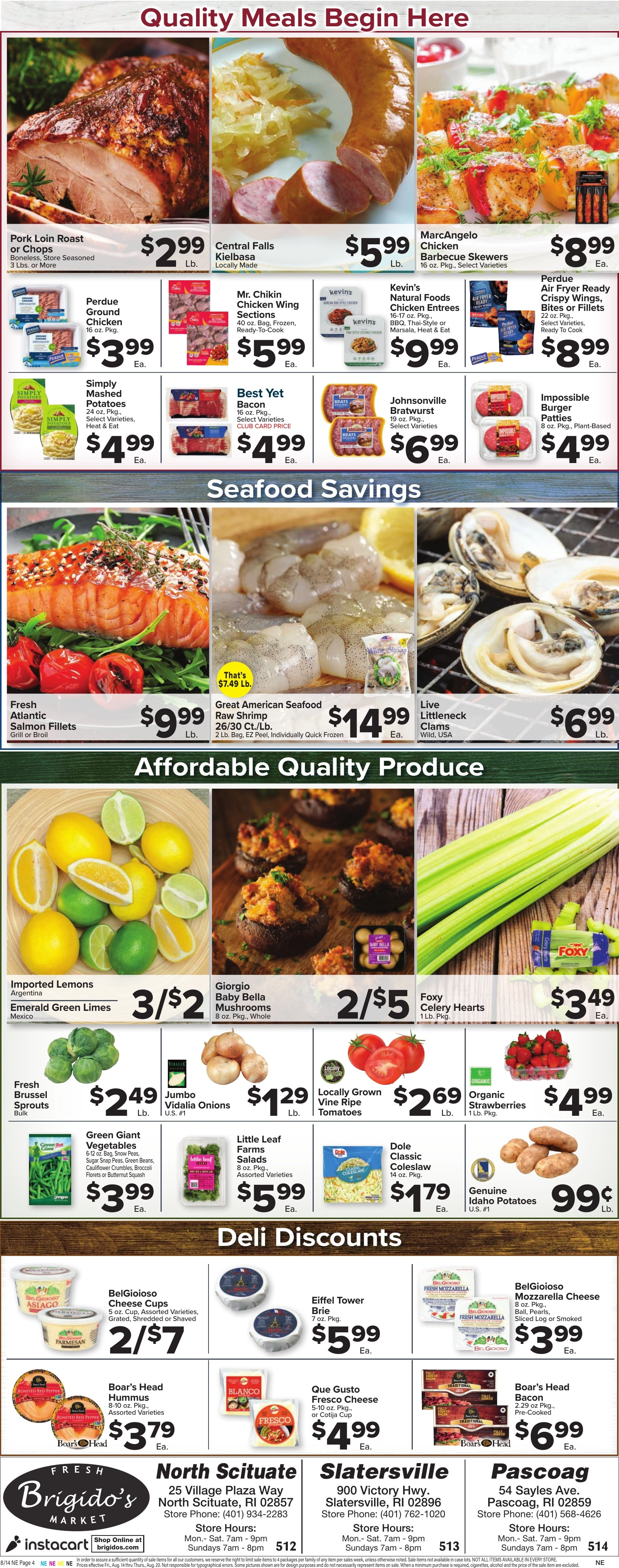Brigido's Fresh Market flyer page 4