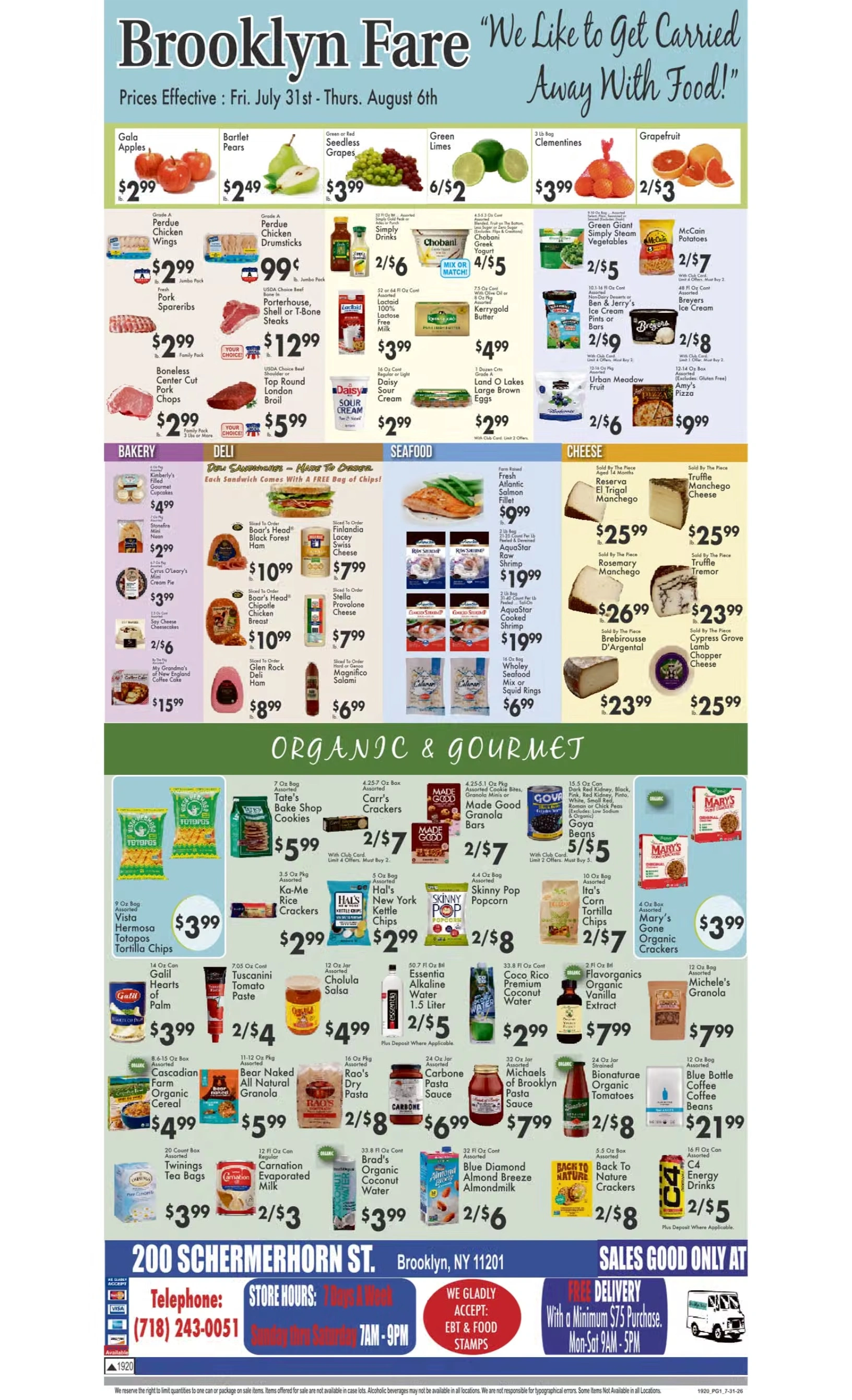 Brooklyn Fare flyer page 1