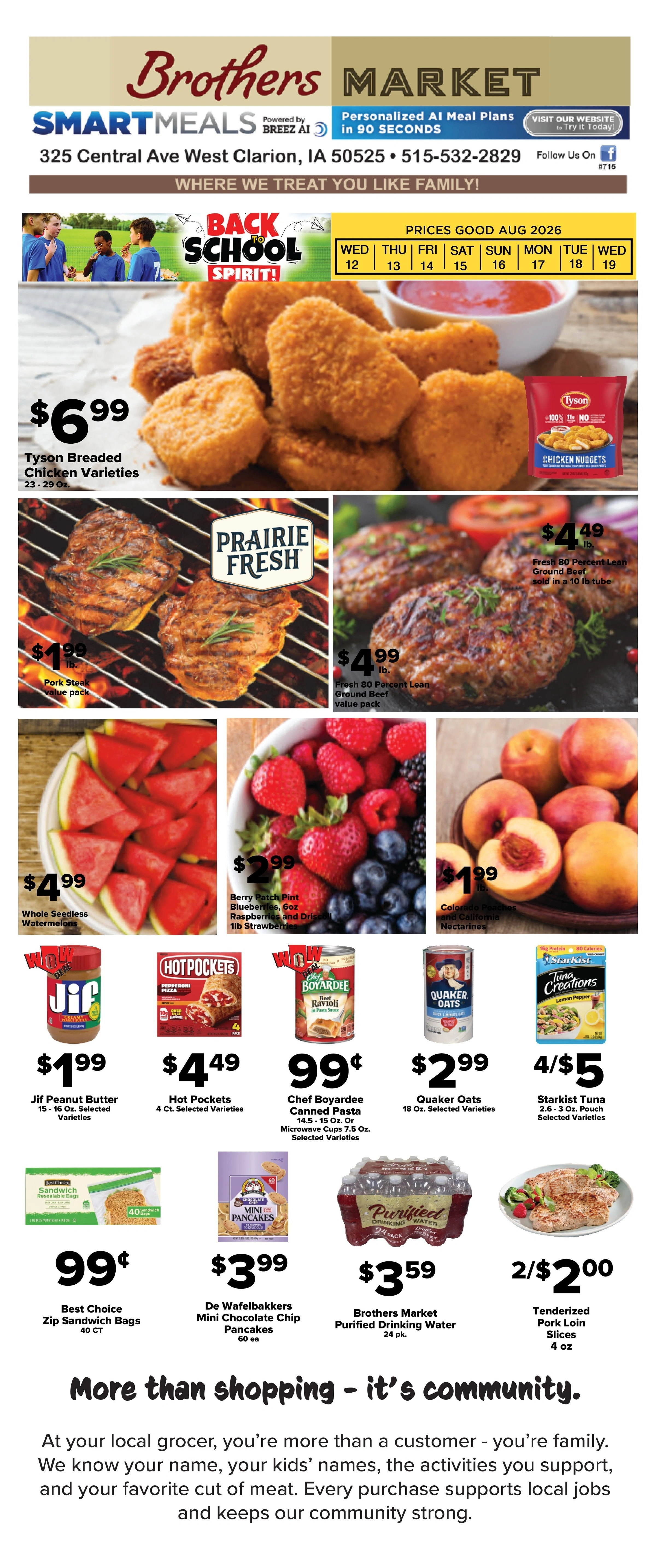 Brothers Market flyer page 1