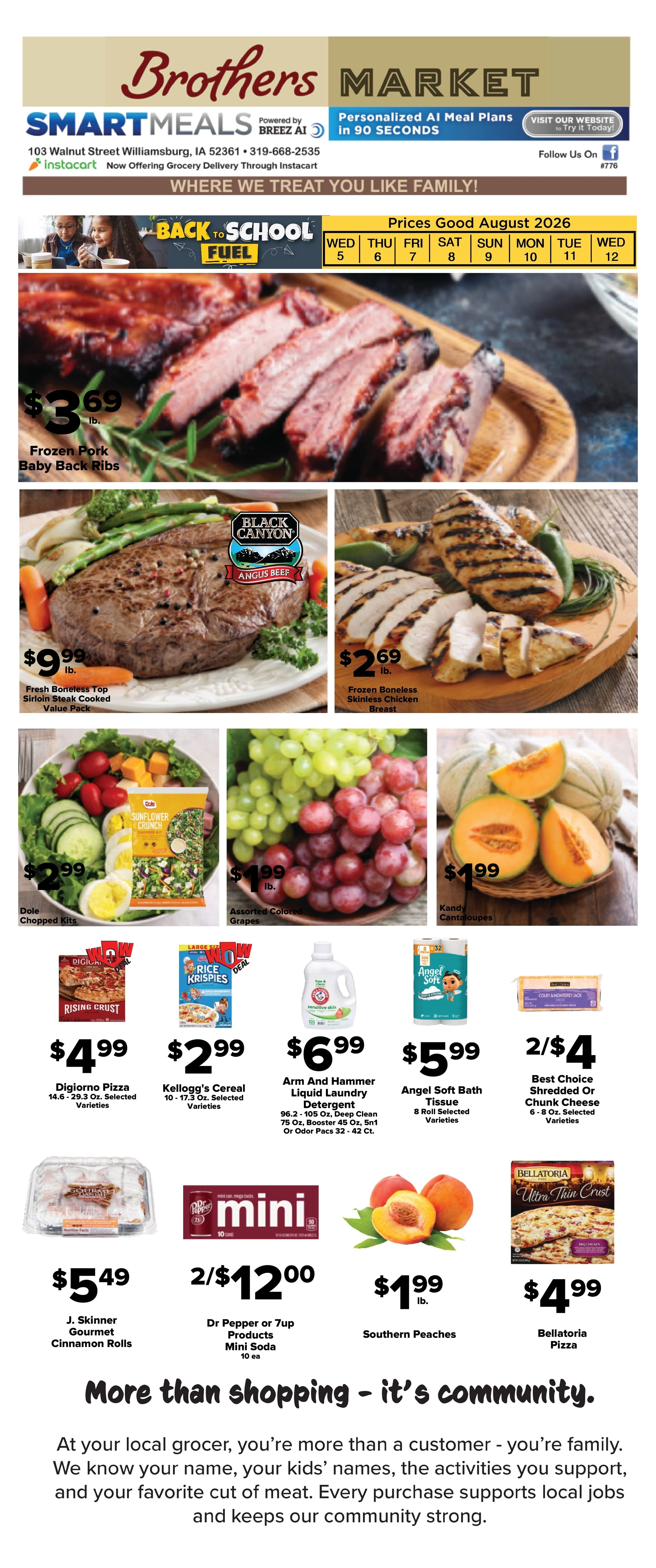 Brothers Market flyer page 1