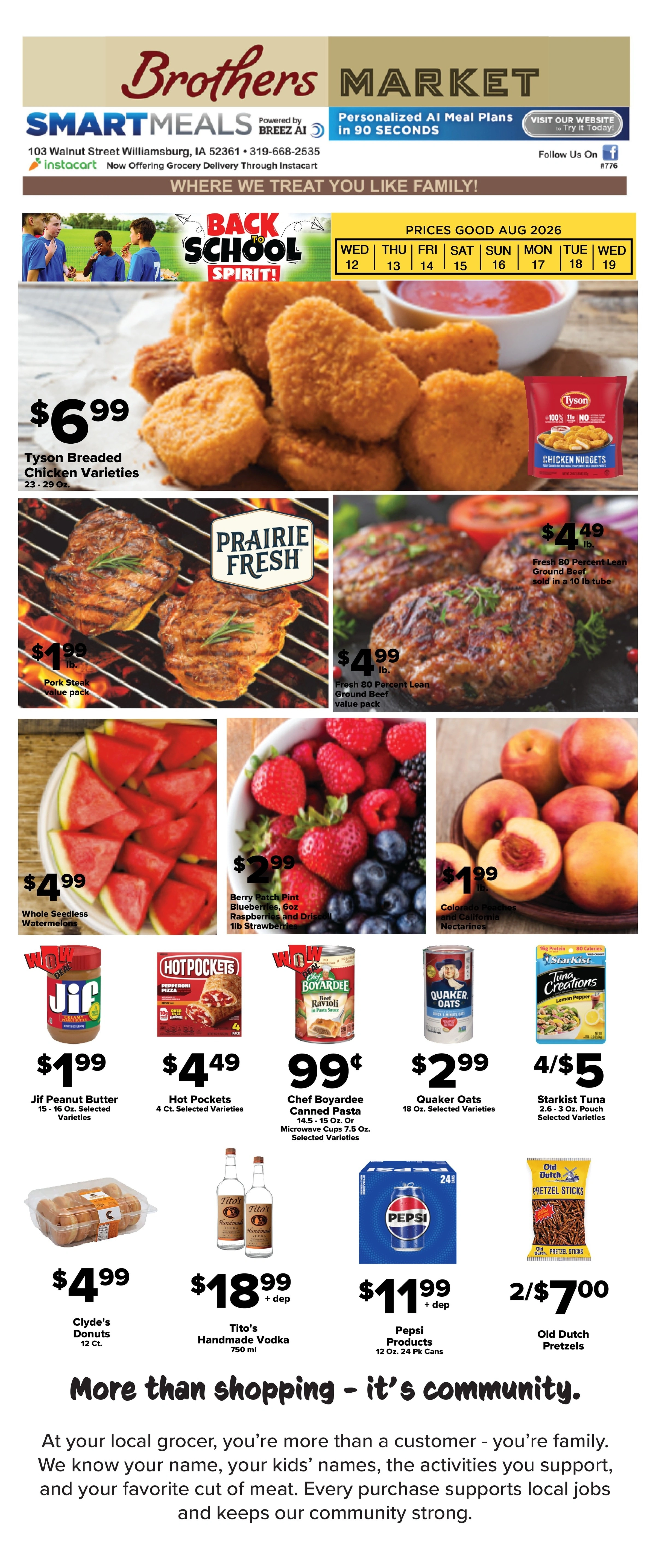 Brothers Market flyer page 1