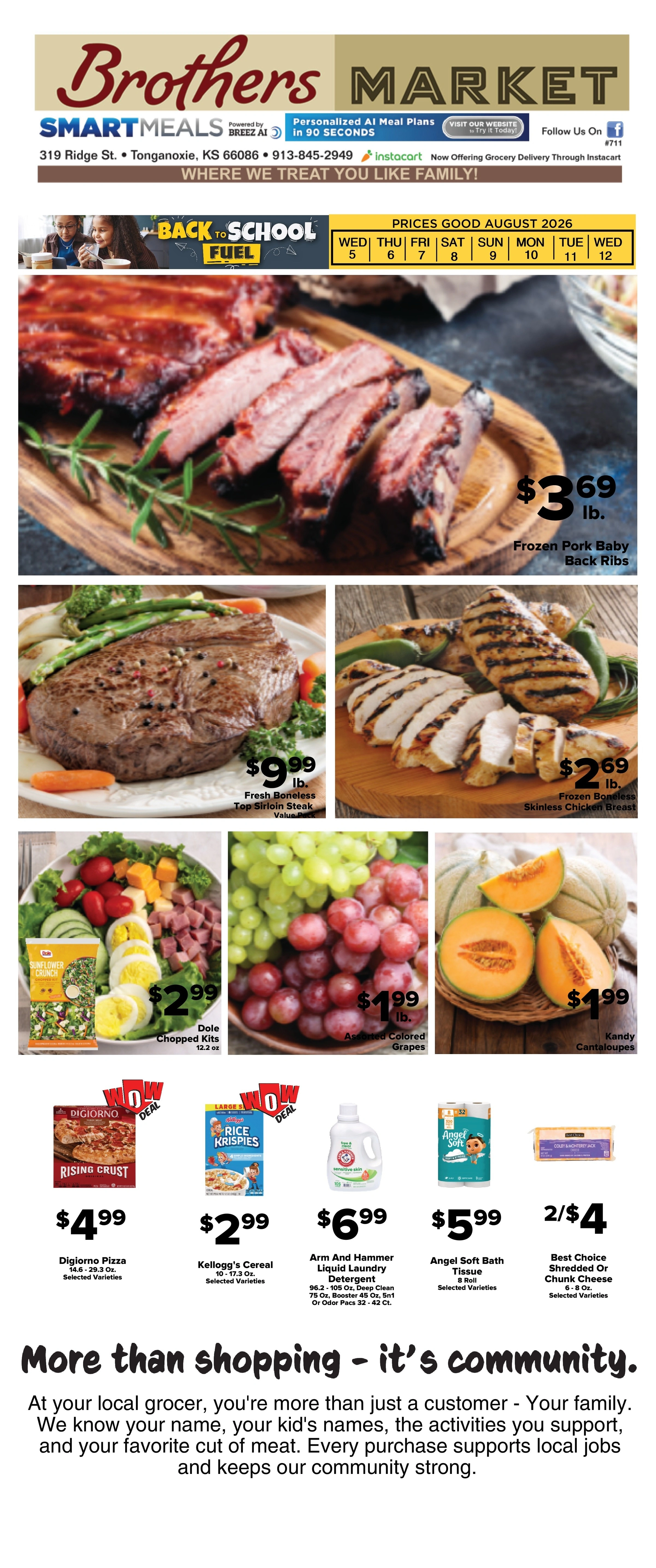 Brothers Market flyer page 1