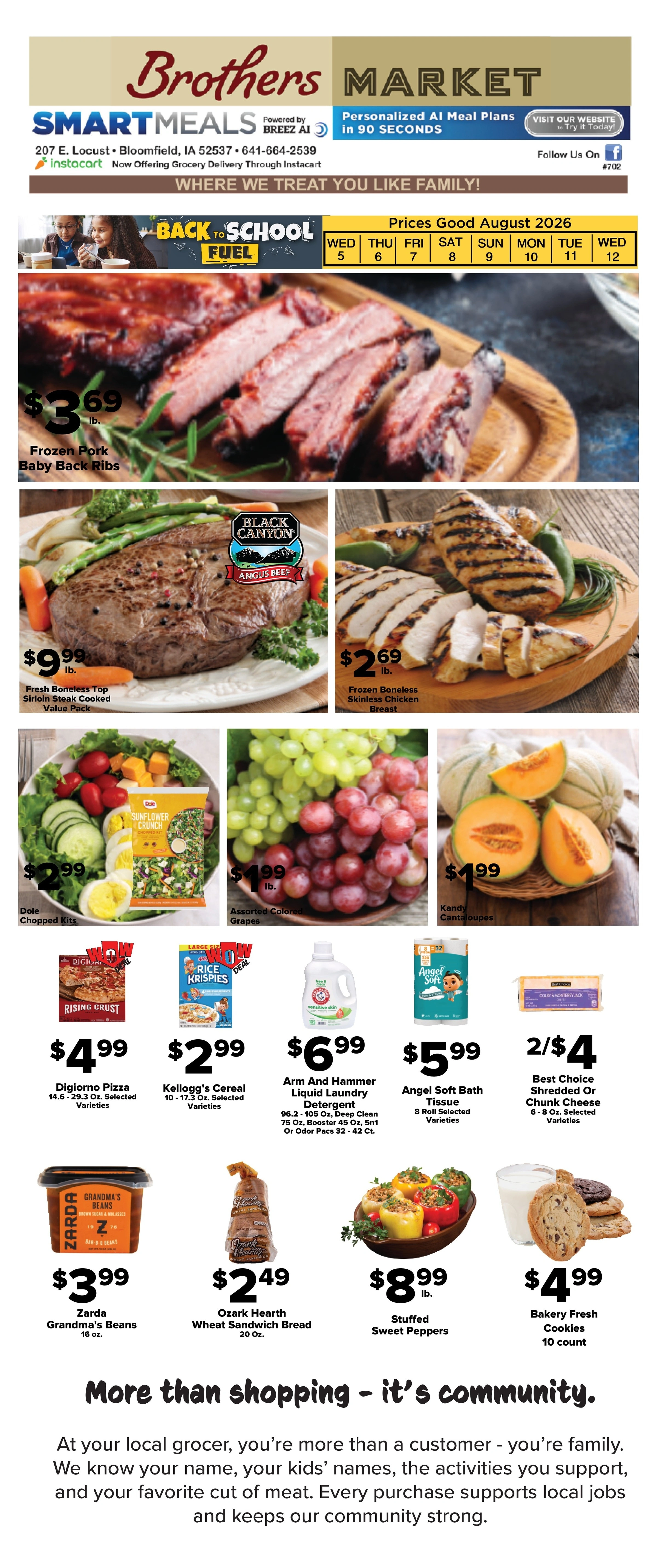 Brothers Market flyer page 1