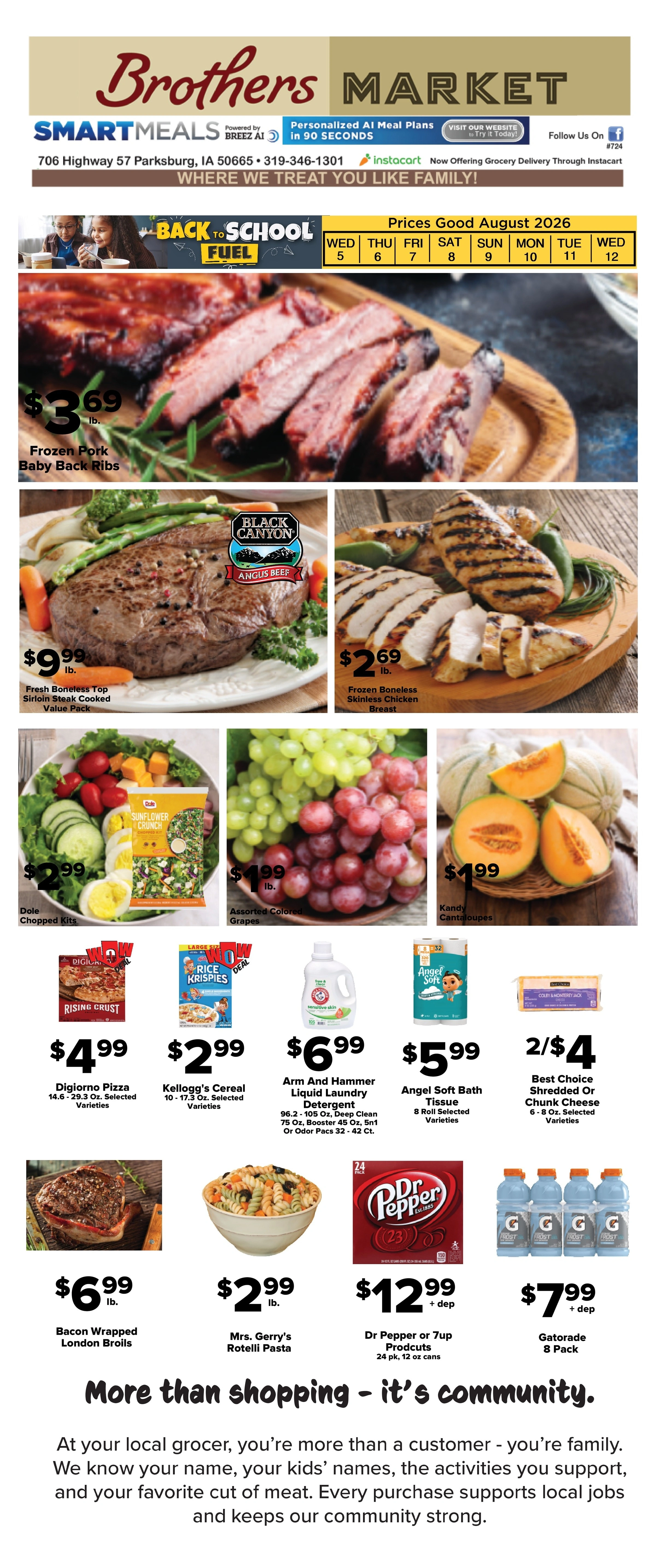 Brothers Market flyer page 1