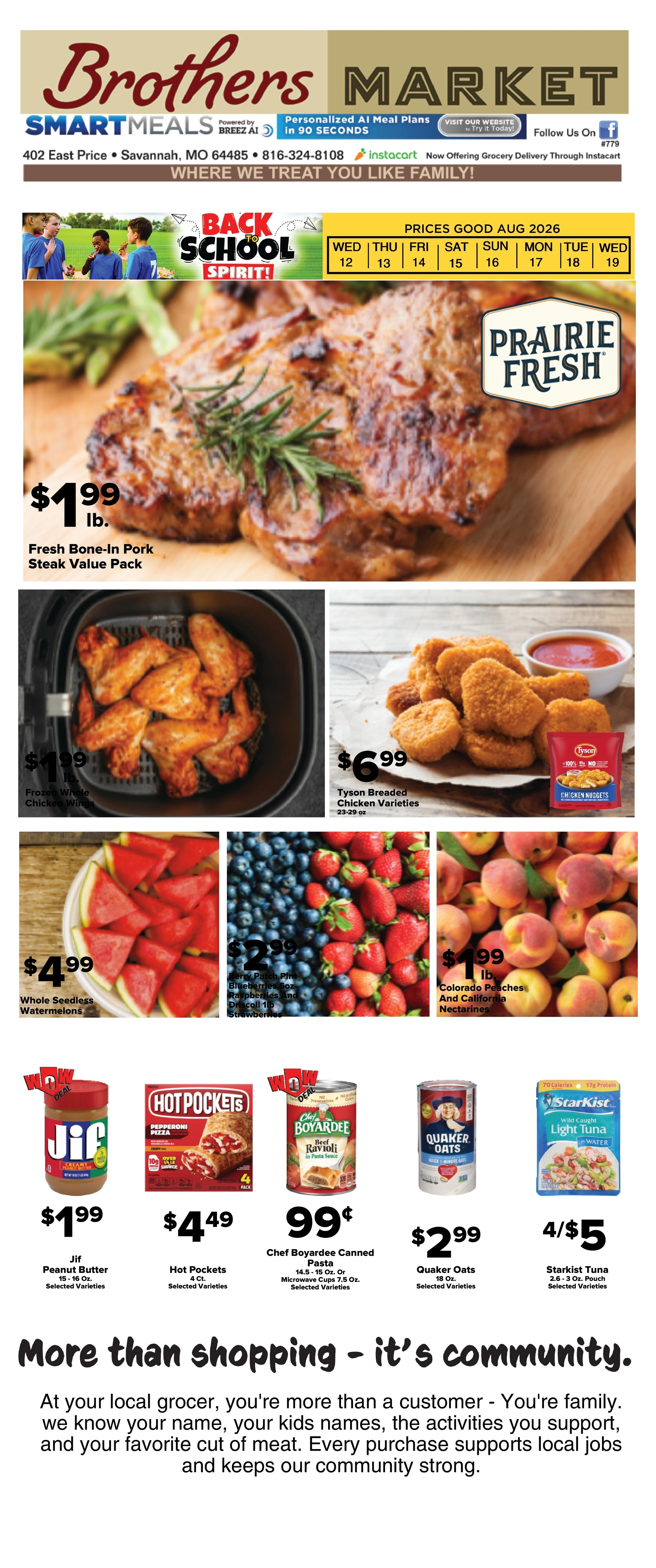 Brothers Market flyer page 1