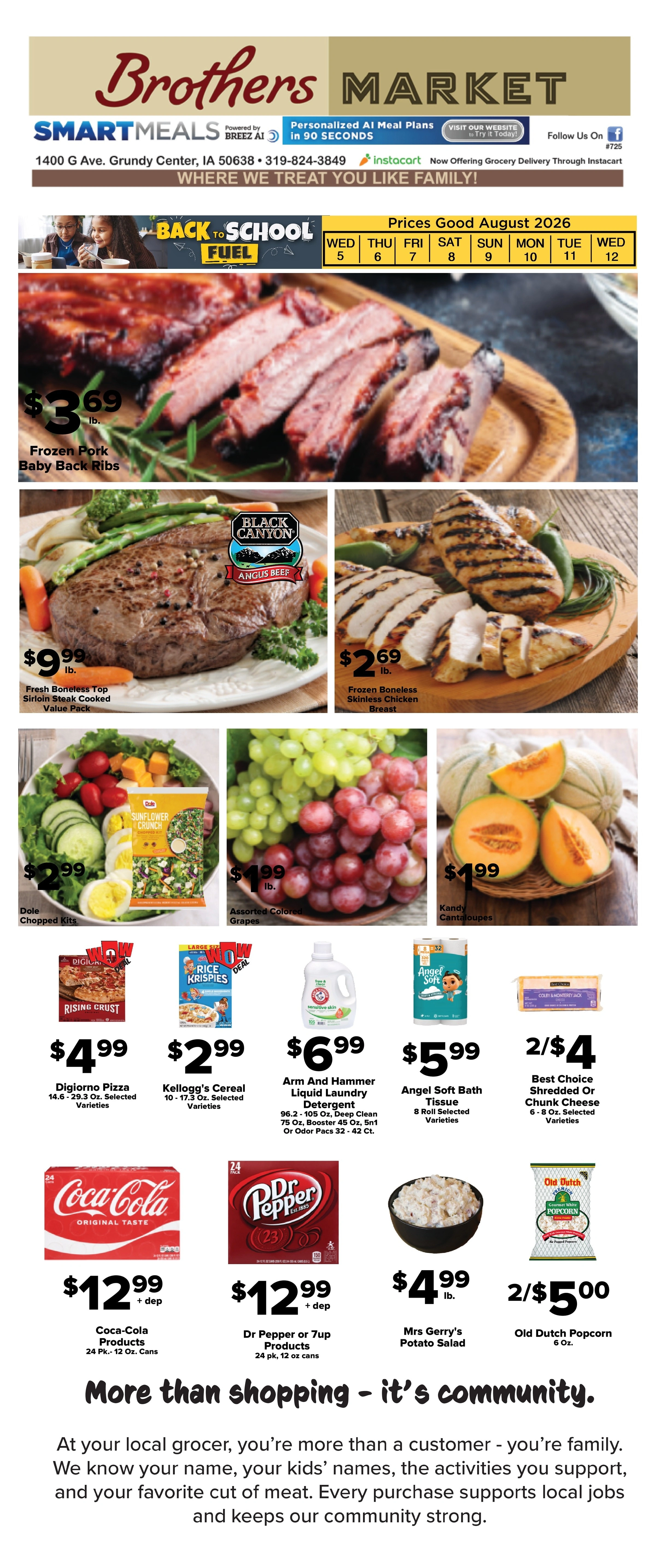 Brothers Market flyer page 1