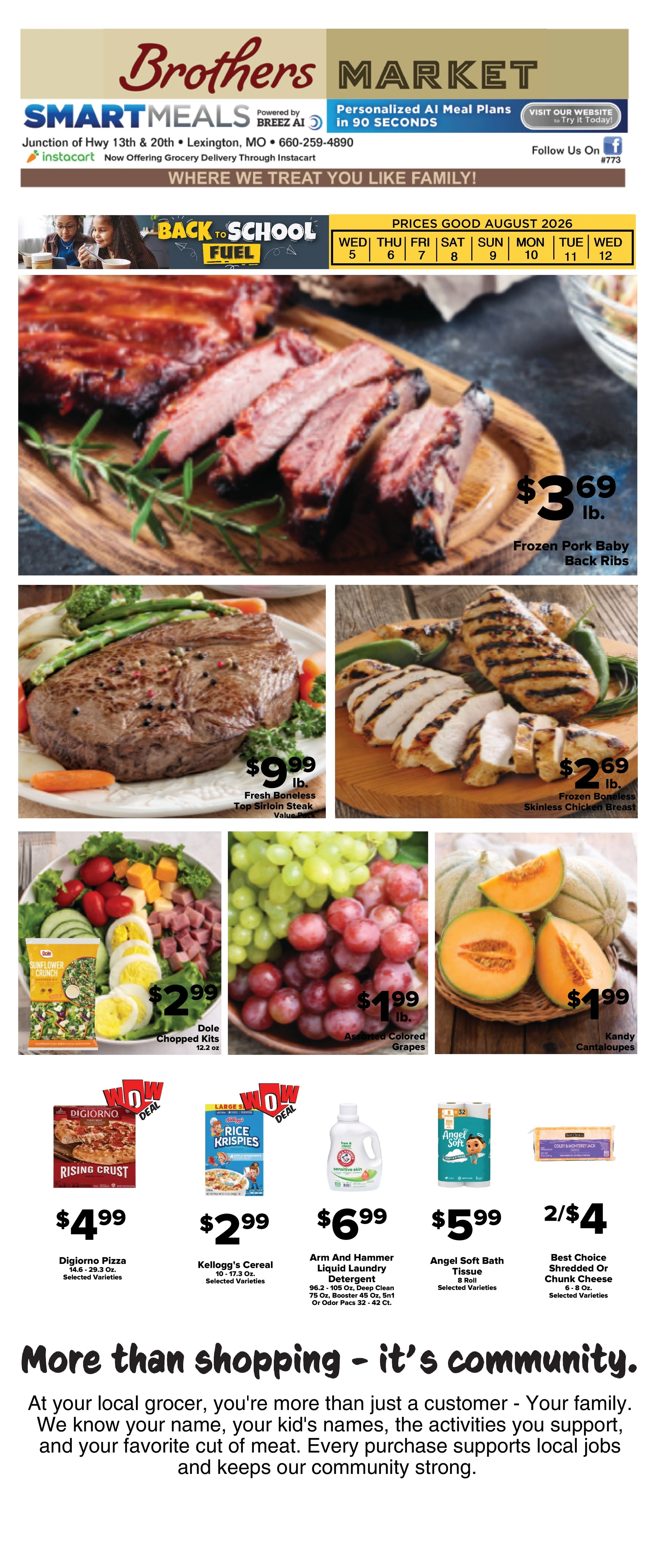 Brothers Market flyer page 1