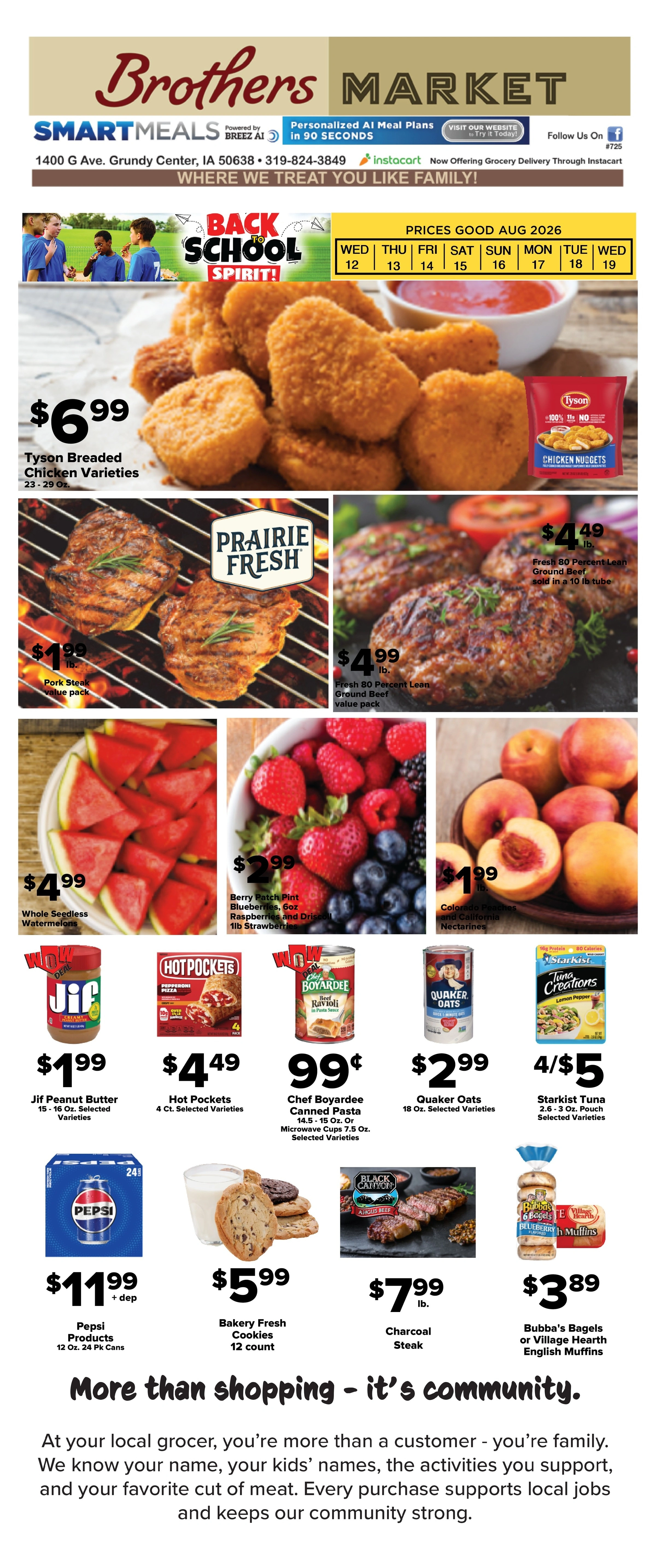 Brothers Market flyer page 1