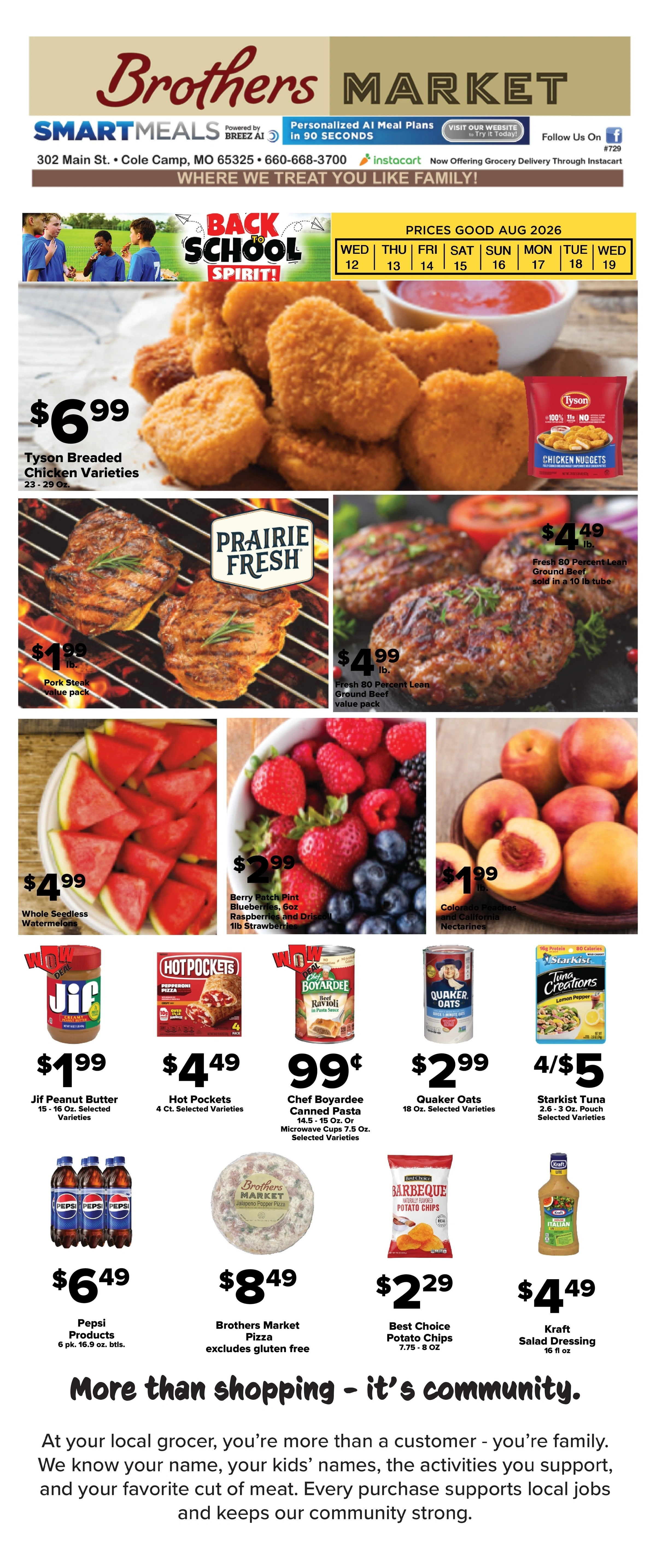 Brothers Market flyer page 1