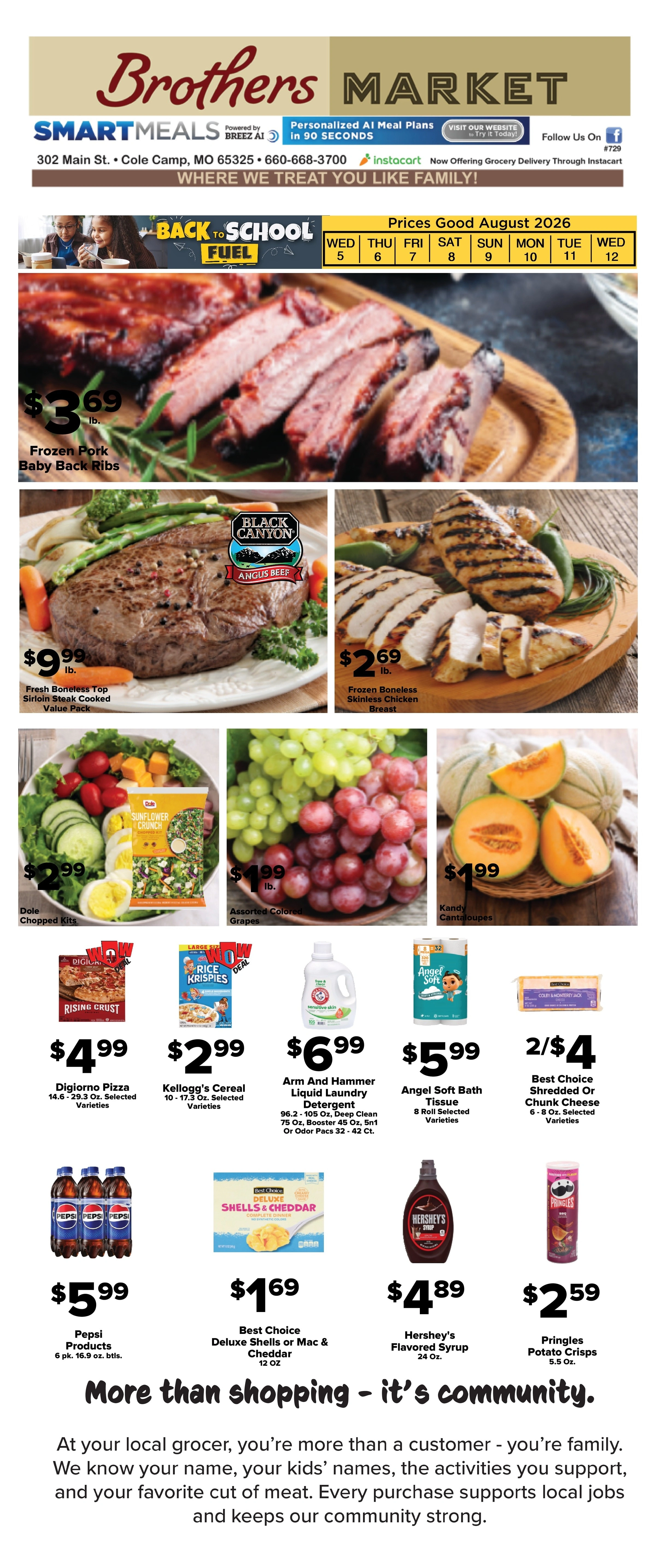 Brothers Market flyer page 1