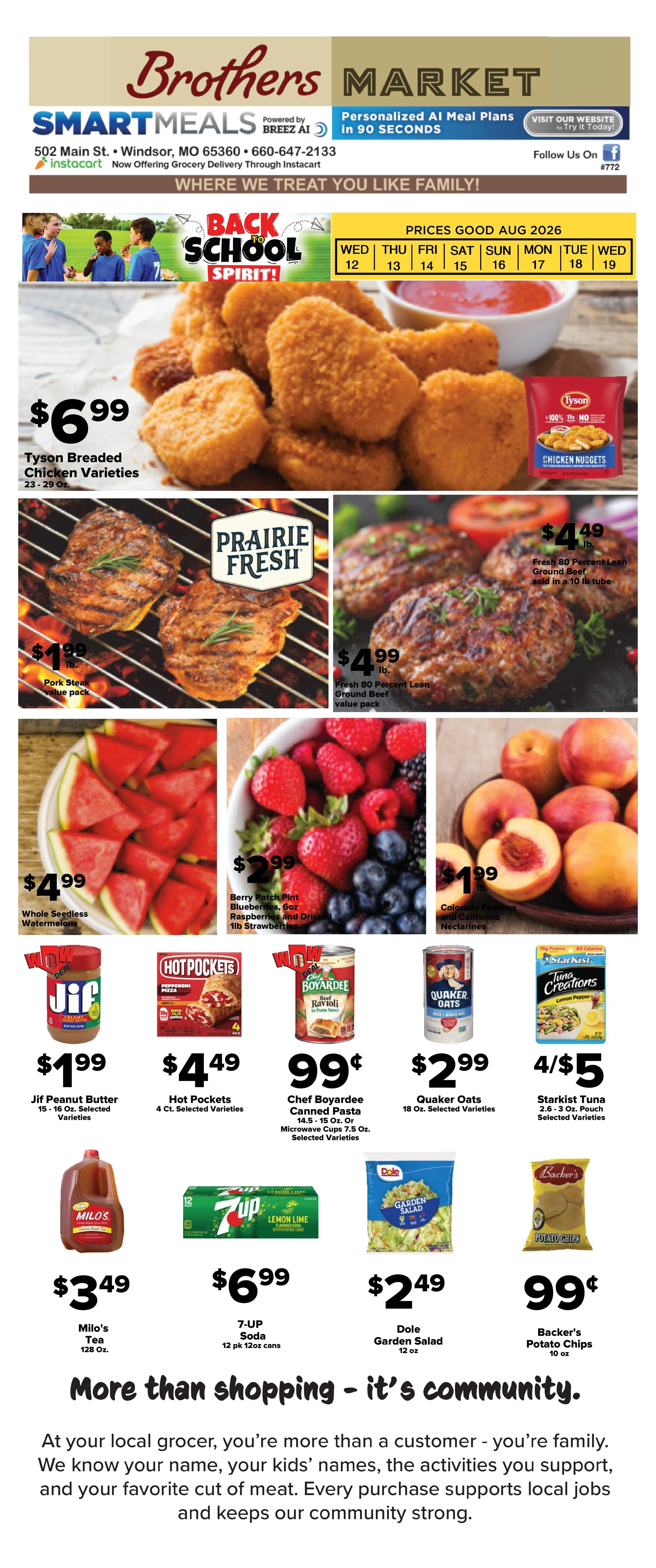 Brothers Market flyer page 1